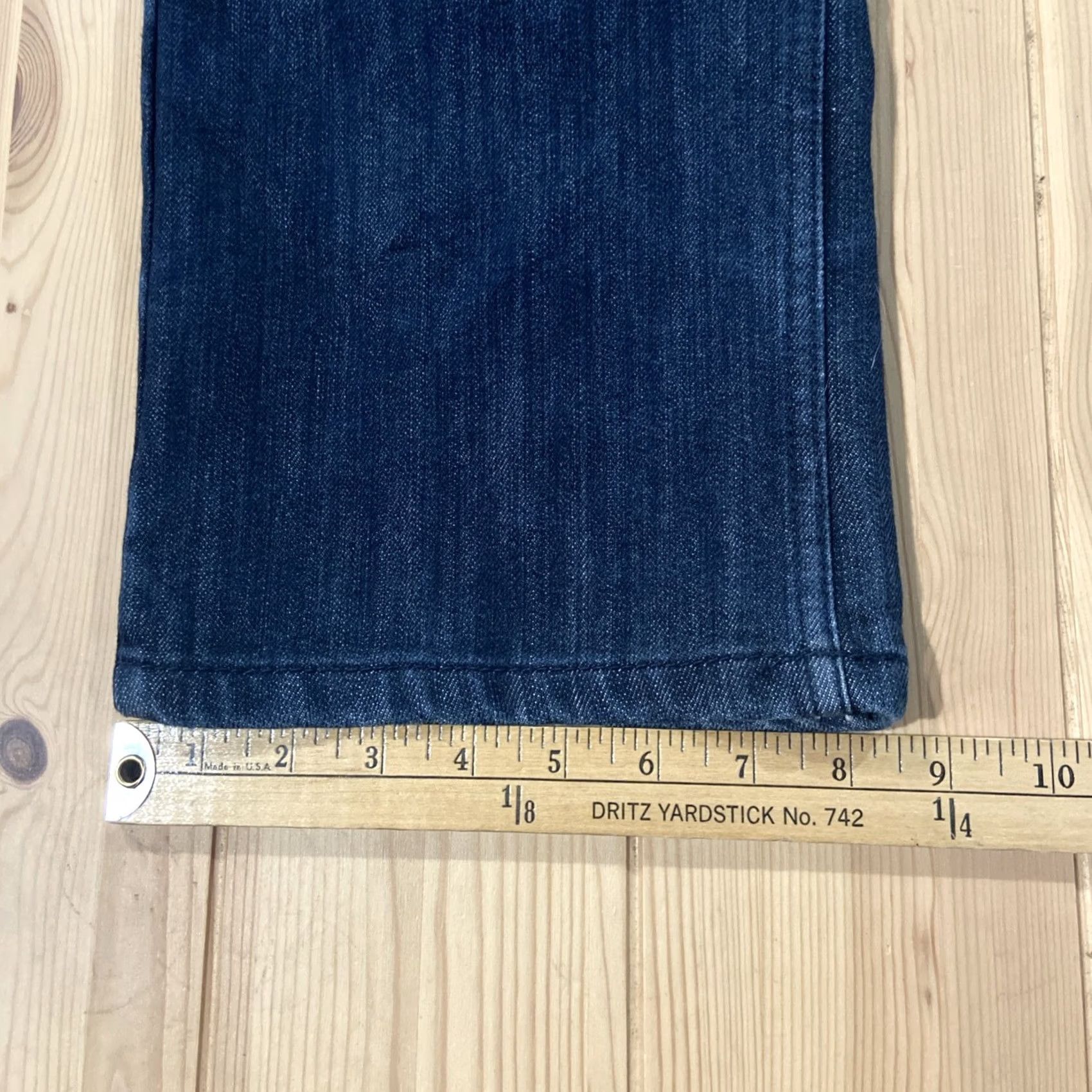 Denime Nostic Jeans Men's 34x32 Dark Wash Denim Regular 5-Pocket Zipper Button Straight Hip Hop Streetwear Y2K 90s Rock City Baggy? Size US 34 / EU 50 - 5 Thumbnail