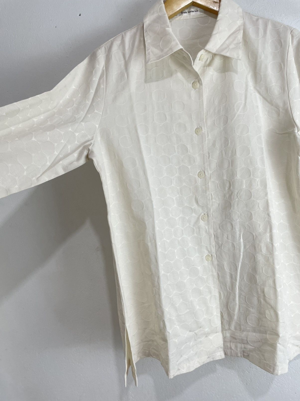 Yohji Yamamoto Undefined Japan Honeycomb Pattern shirt , Issey style Size M / US 6-8 / IT 42-44 - 4 Thumbnail