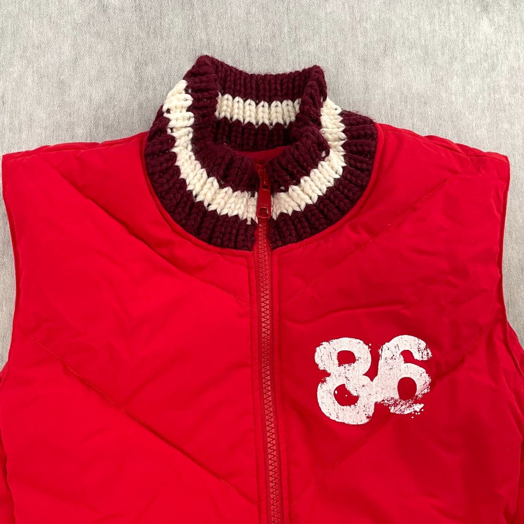 Victoria's Secret Victoria's Secret PINK Womens Vest XS/S Down Insulated Zip Puffer Love Red Casual Winter Size XS / US 0-2 / IT 36-38 - 4 Thumbnail