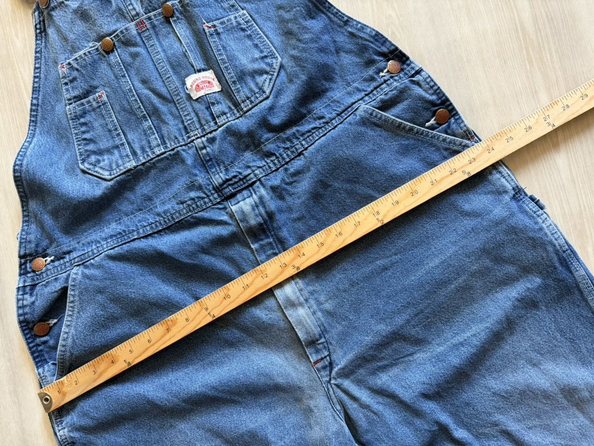 Vintage Vintage Round House Overalls Denim Bib WorkwearUSA Fits M-L Size US L / EU 52-54 / 3 - 7 Thumbnail