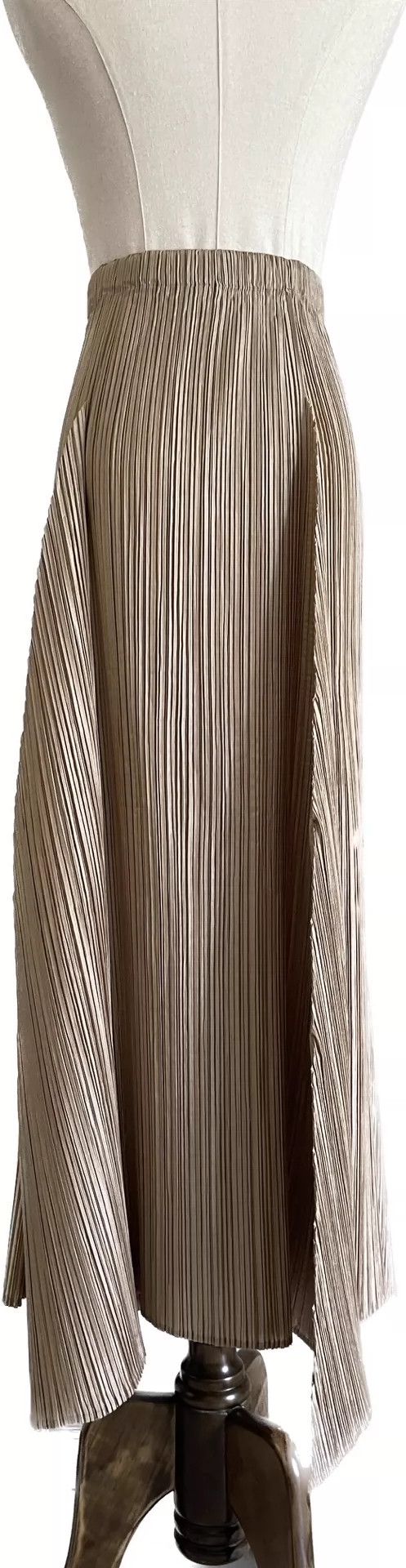 Issey Miyake Issey Miyake size:S A golden-beige main line shark fin ski Size 31" - 3 Thumbnail
