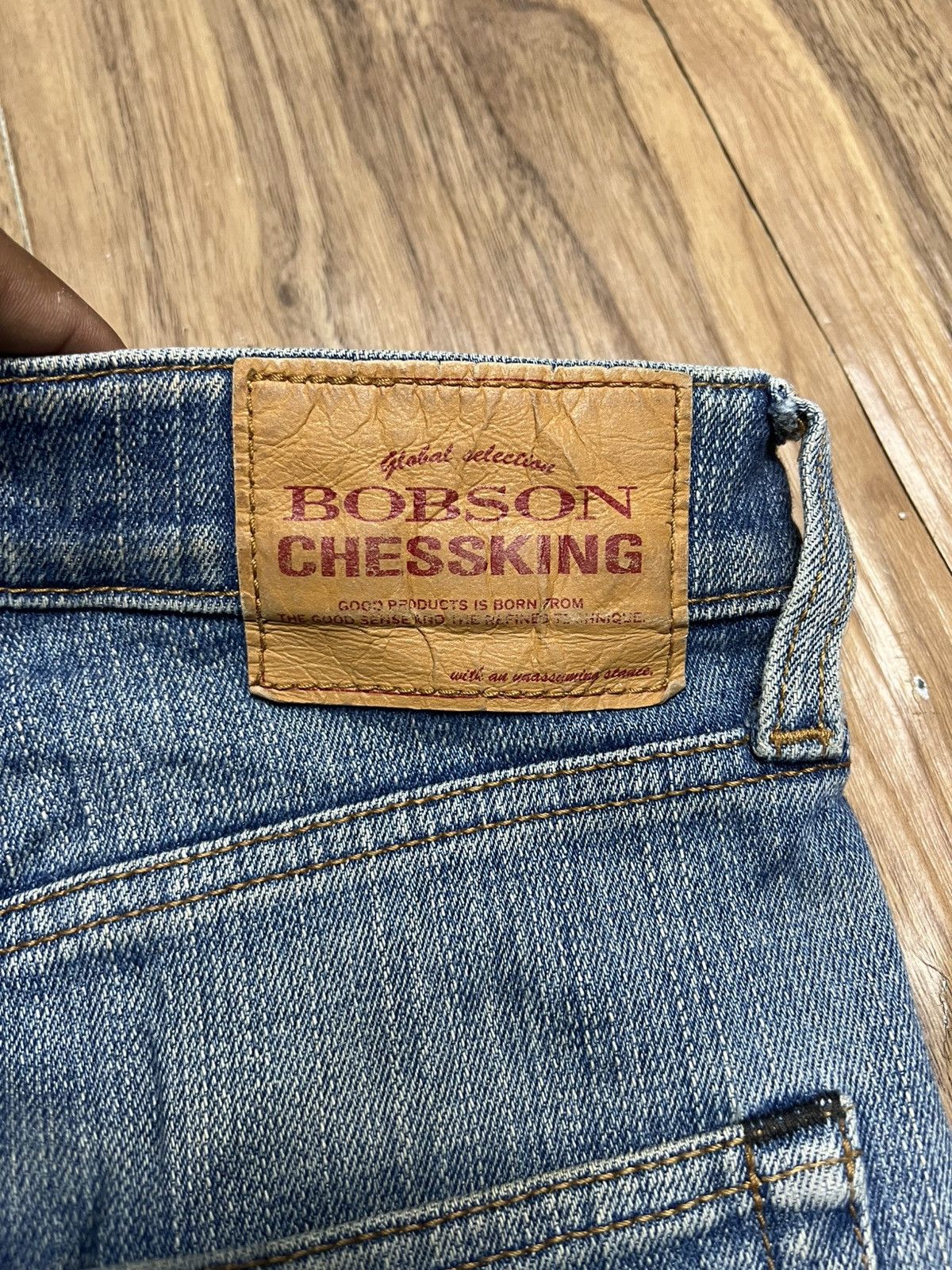 14th Addiction Vintage BOBSON CHESSKING Denim Jeans Straight Cut (41) Size US 31 - 12 Thumbnail