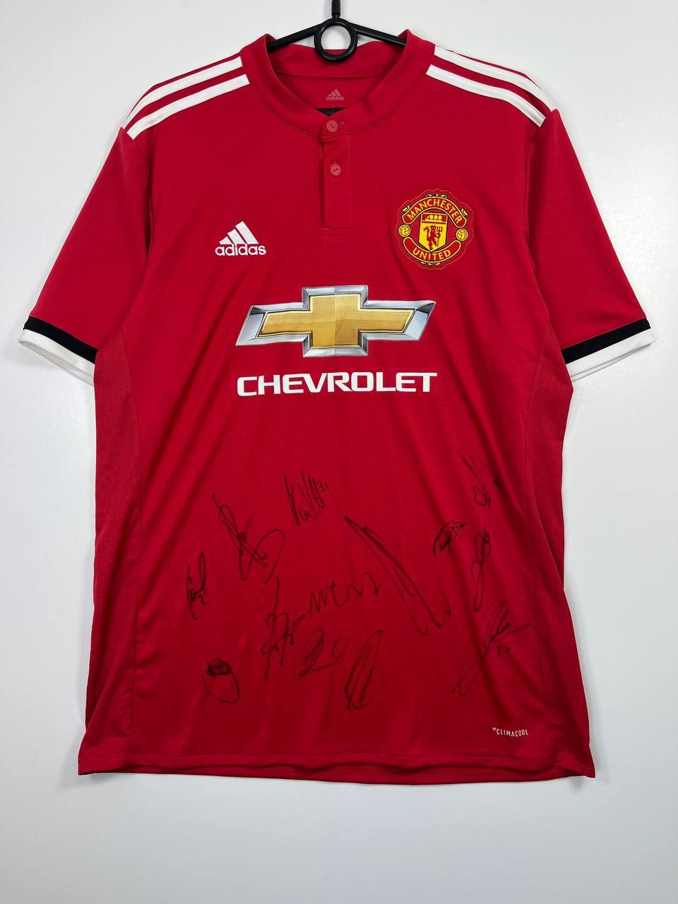 Adidas Manchester United 2017-18 Home Soccer Jersey Adidas Size L Size US L / EU 52-54 / 3 - 1 Thumbnail