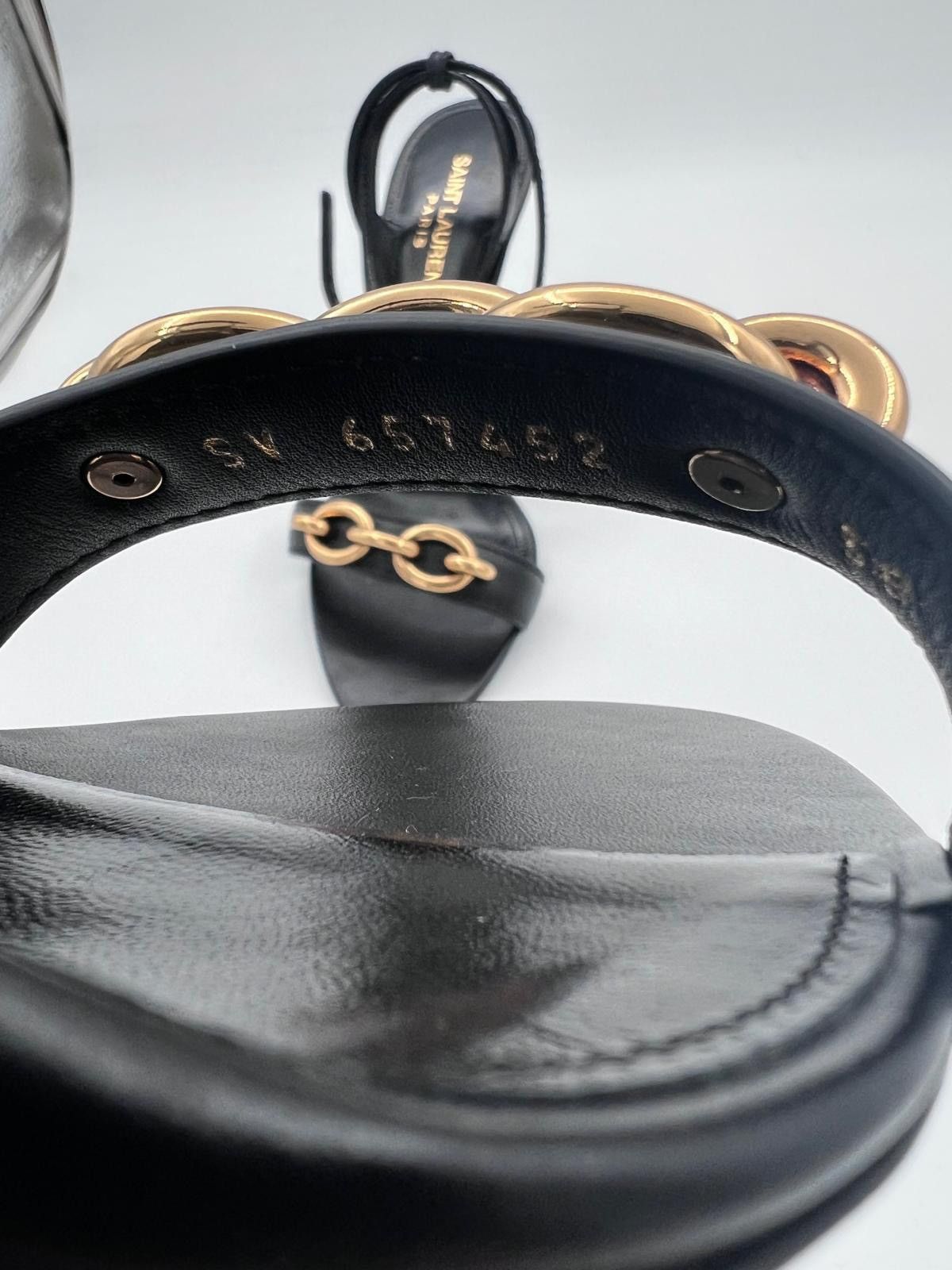 Saint Laurent Paris New Saint Laurent Le Maillon women sandals IT 38/ US 8/ UK 5 Size US 8 / IT 38 - 7 Thumbnail
