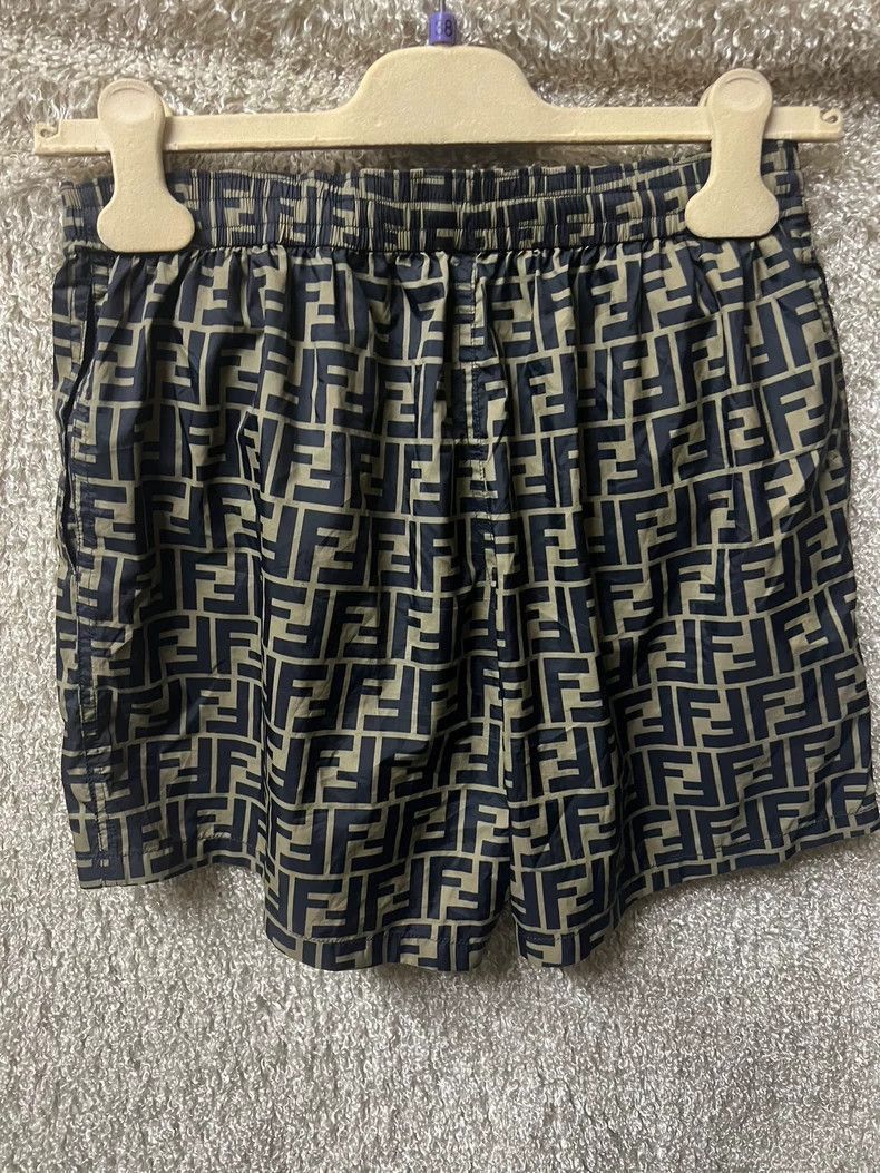 Fendi Fendi Women's Monogram Beach Shorts-2508 Size 30" / US 8 / IT 44 - 3 Thumbnail