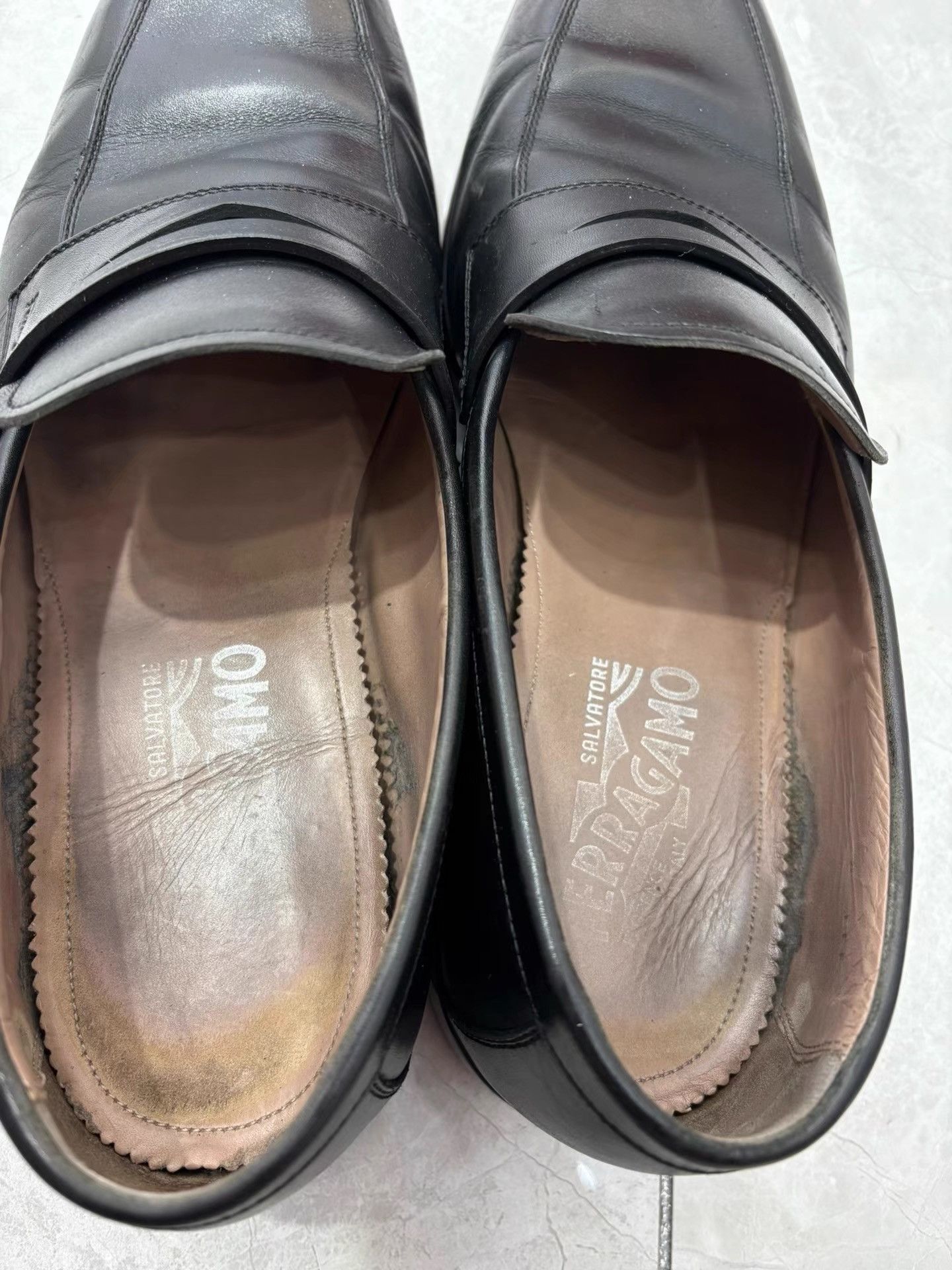Salvatore Ferragamo Ferragamo Men's Business Loafer Casual Leather Shoes K29 Size US 8 / EU 41 - 2 Thumbnail
