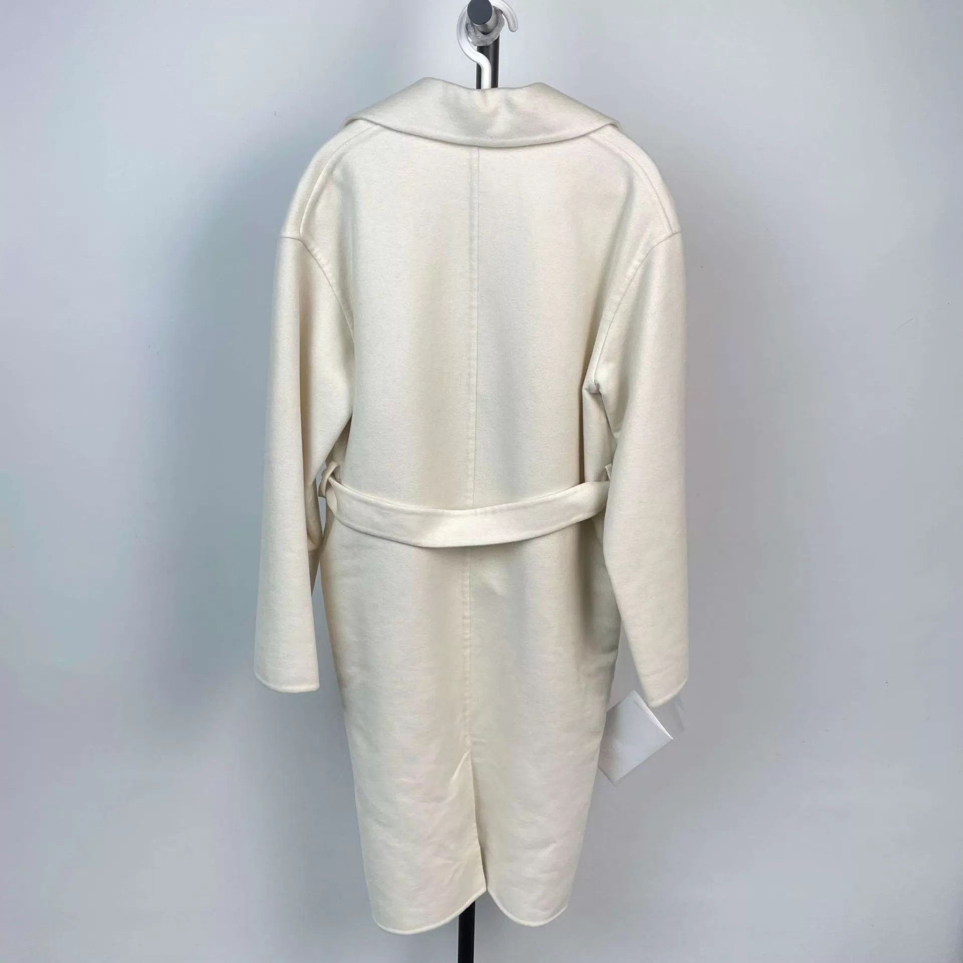 Hermes Hermès Wool Overcoat White Belt Size S / US 4 / IT 40 - 2 Thumbnail