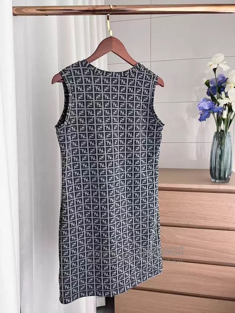 Fendi Fendi Elegant Double F Slim Antique Dress Size M / US 6-8 / IT 42-44 - 3 Thumbnail