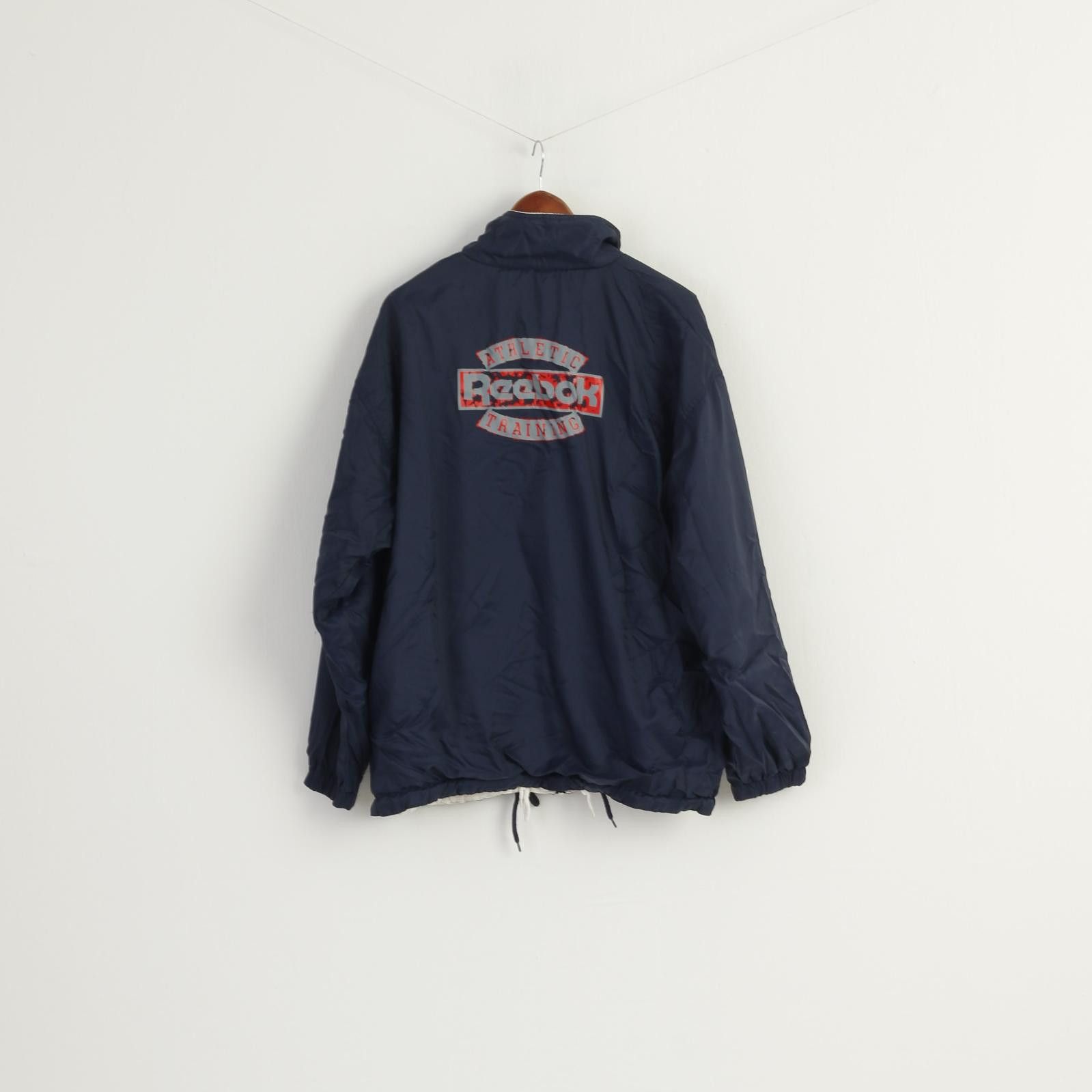 Reebok Reebok Men L Bomber Jacket Navy Vintage Athletic 9575 Size US L / EU 52-54 / 3 - 6 Thumbnail