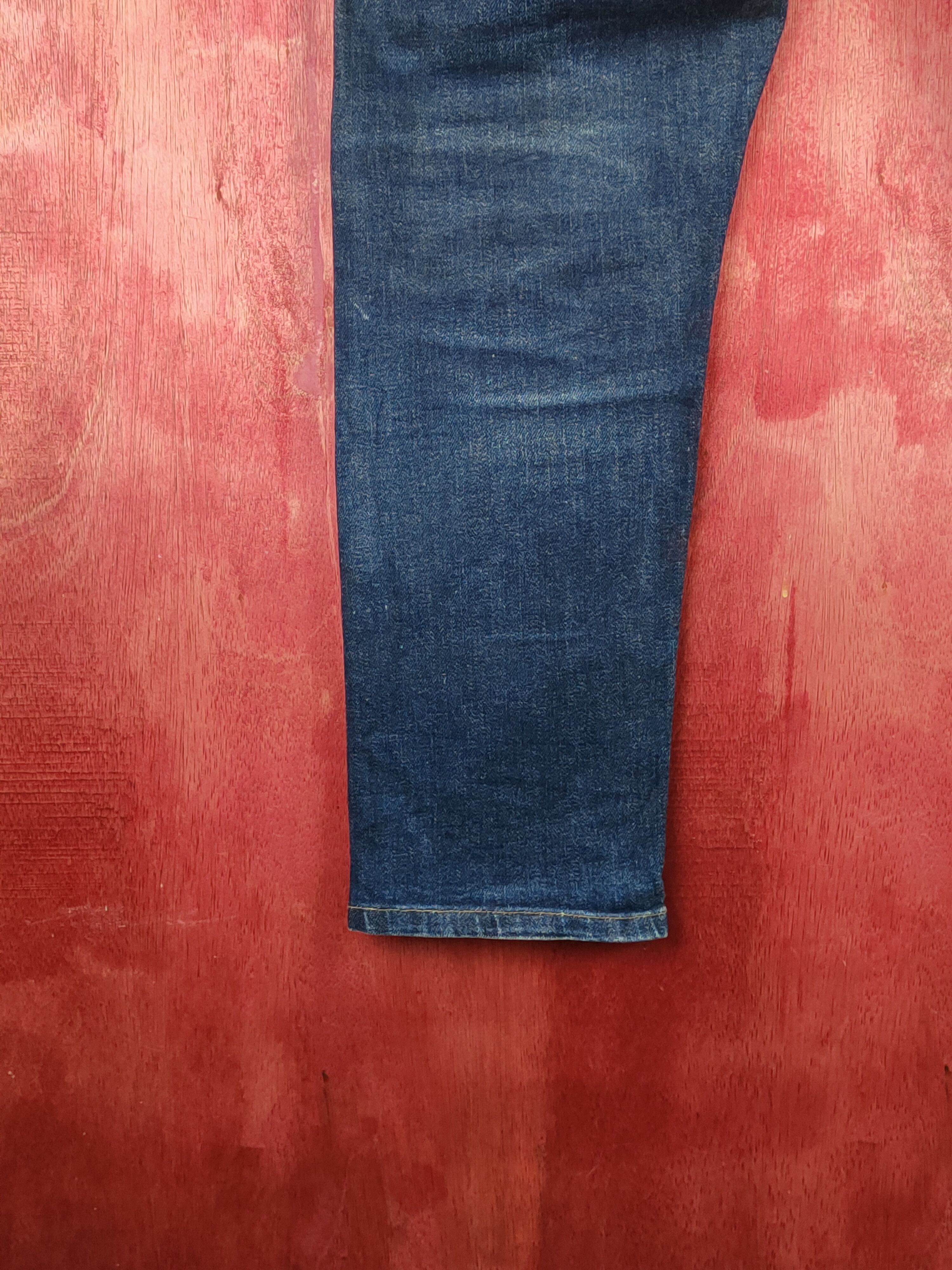 Japanese Brand Uniqlo Dark Blue Distressed Ripped Jeans #S1623 Size US 36 / EU 52 - 10 Thumbnail