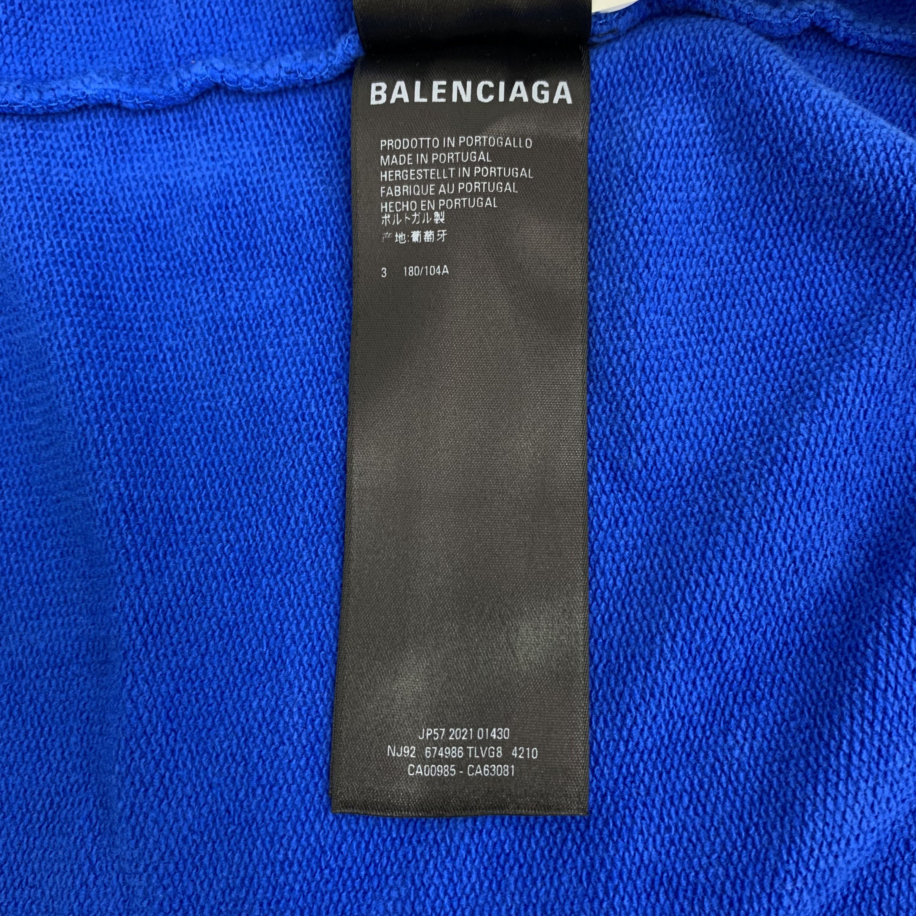 Balenciaga Balenciaga x Simpsons Navy Print Hoodie (Size L) Size US L / EU 52-54 / 3 - 3 Thumbnail