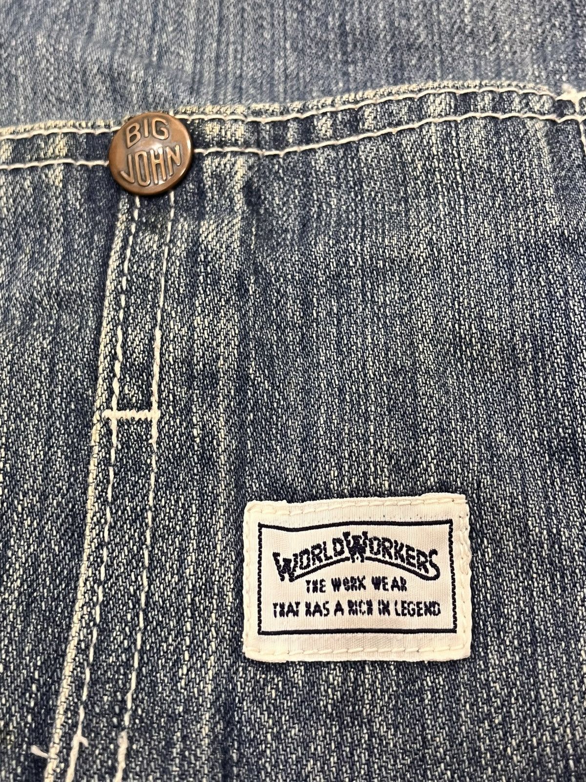 Big John Vintage Big John 4 Pocket Chore Denim Jacket Size US M / EU 48-50 / 2 - 7 Thumbnail