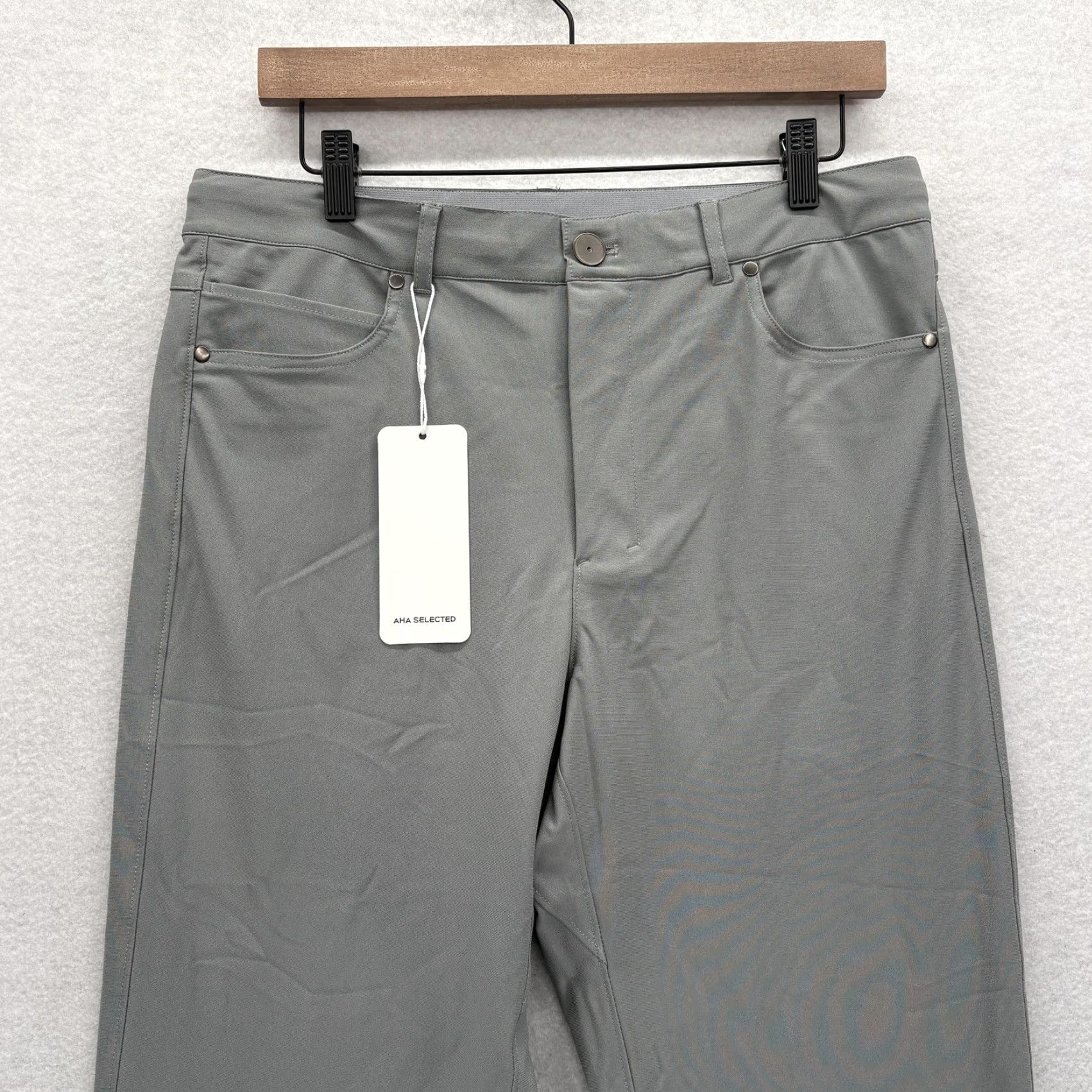 Vintage AHA SELECTED Kinetic All Day 6 Pocket Pants Mens M Gray Khakis Pants Size US 31 - 2 Thumbnail