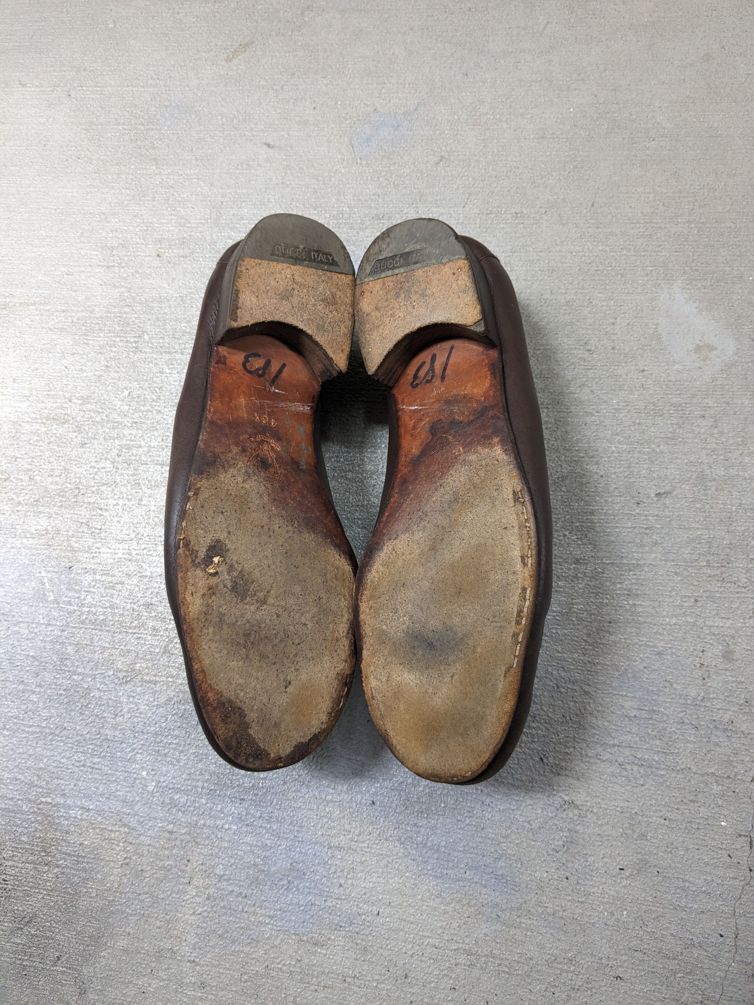 Gucci Vintage Gucci Horsebit Loafers Brown 10 Slip Ons Buckle Size US 10 / EU 43 - 16 Thumbnail