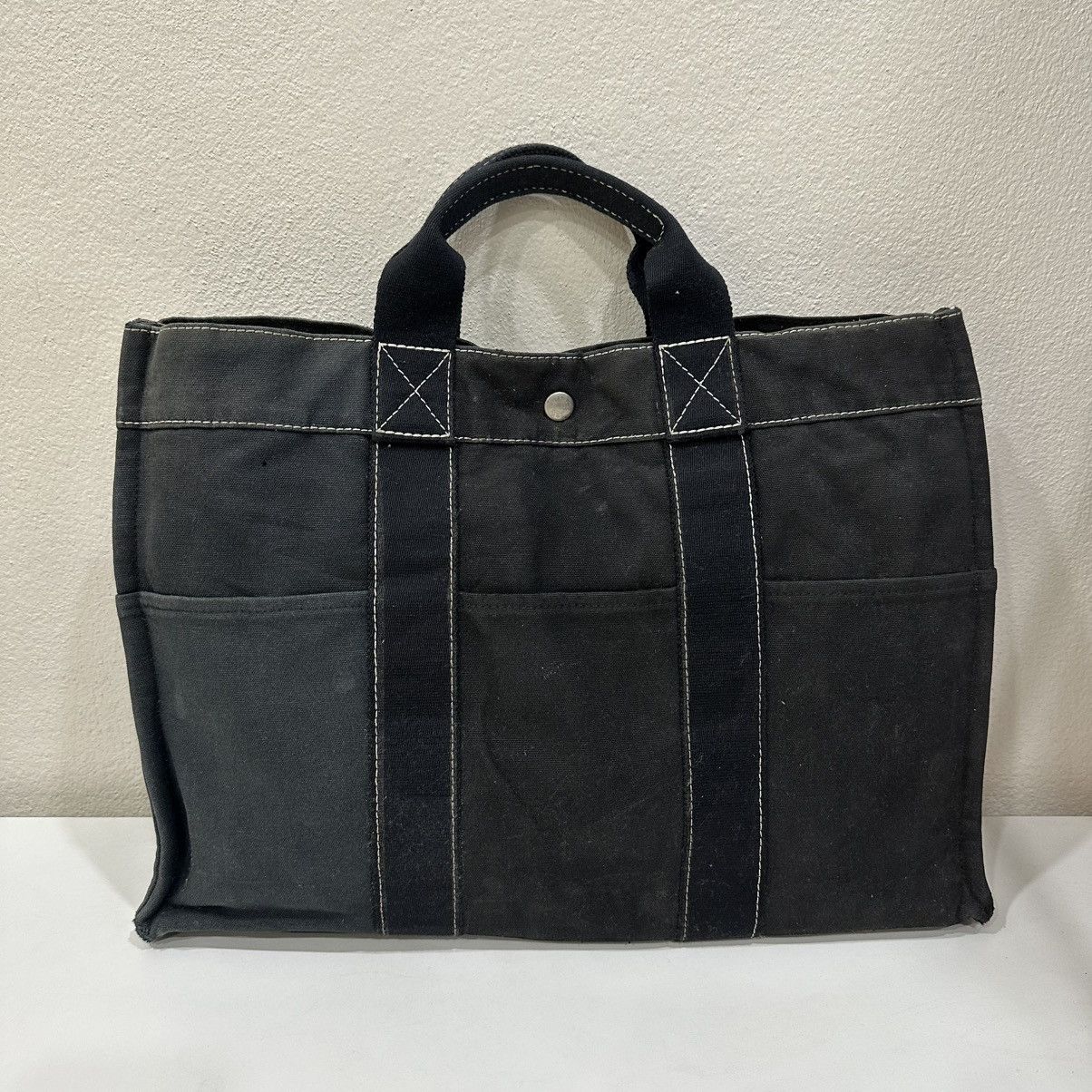 Hermes ‼️LASTDROP‼️HERMES FOURRE TOUT MM TWO TONE CANVAS TOTE BAG Size ONE SIZE - 2 Thumbnail