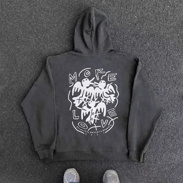 Japanese Brand Noriyo x Yuri Vintage Street Hip Hop Print Hooded Sweatshirt Size US XL / EU 56 / 4 - 5 Thumbnail