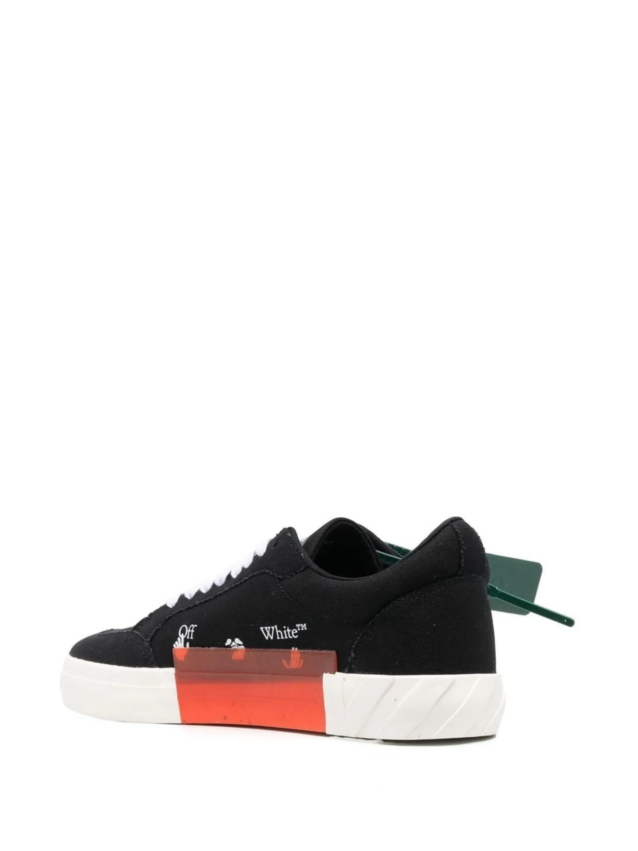 Off-White os11x0226 Vulcanized Low-Top Sneakers in Black Size US 12 / EU 45 - 3 Thumbnail