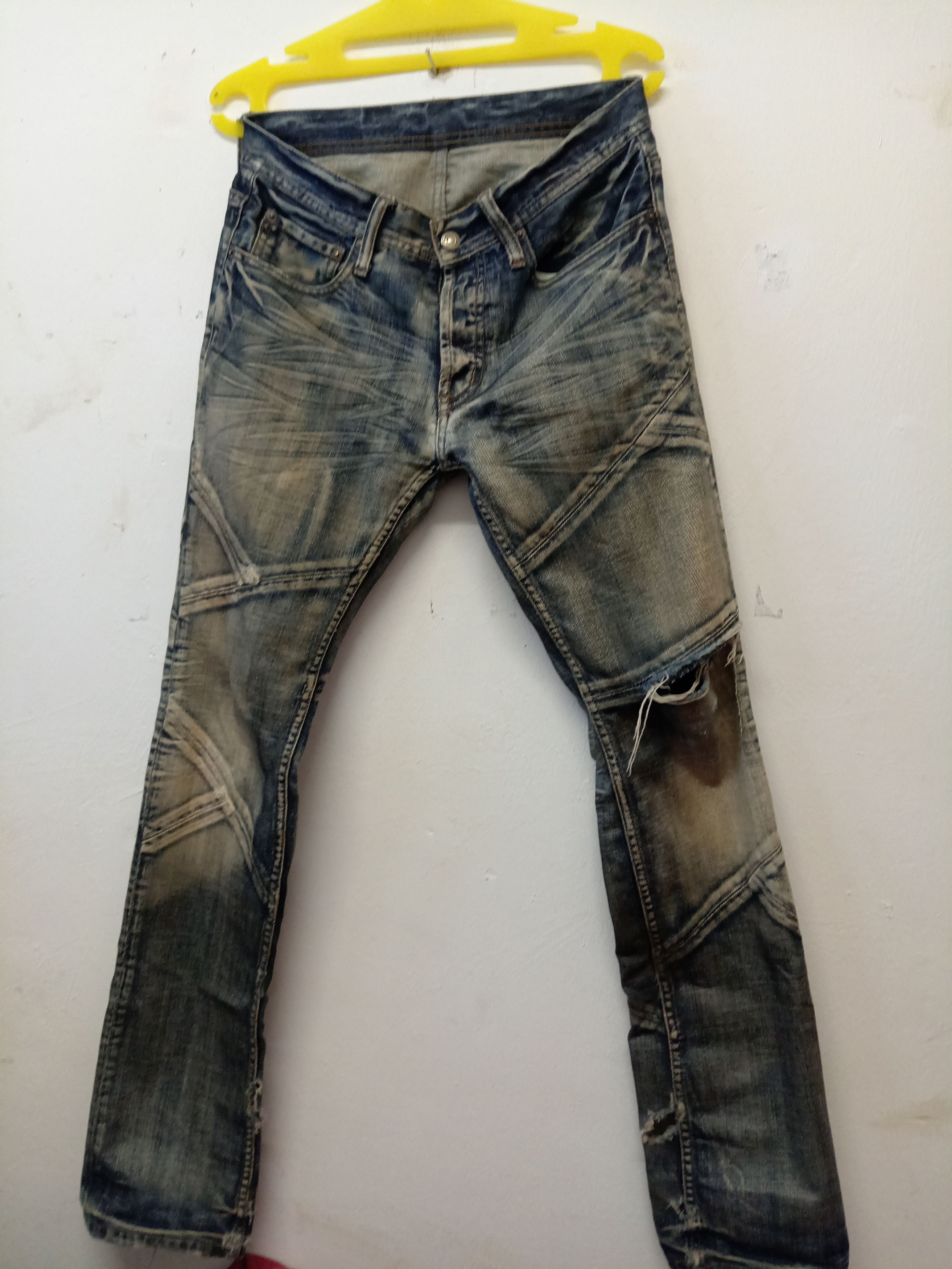 Japanese Brand EDGE RUPERT Distressed denim jeans Size US 30 / EU 46 - 1 Thumbnail