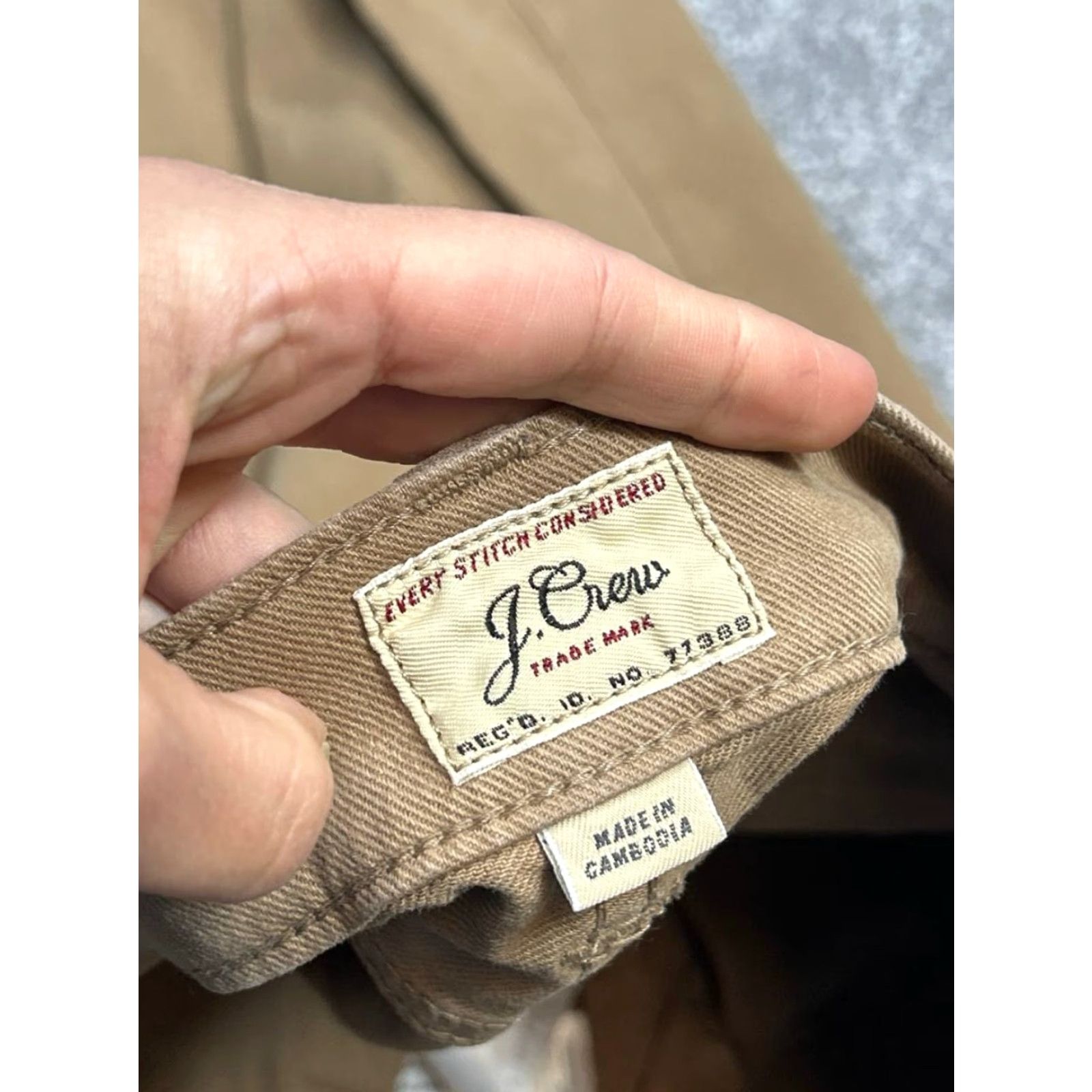 J.Crew J.CREW 770 Jeans Men 29 Brown Cotton Denim Straight 30x26 5-Pocket Solid Modern Preppy Jeans Mens Size US 29 - 7 Thumbnail