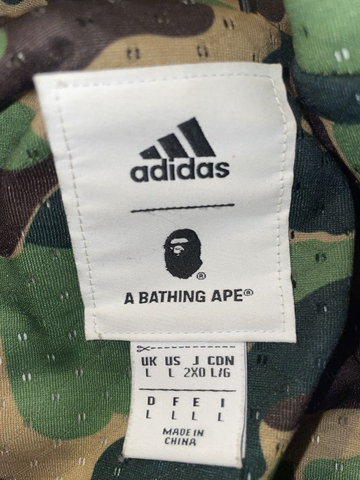 Adidas × Bape A Bathing Bape x Adidas Men's Full Zip Hoodie Size US L / EU 52-54 / 3 - 11 Thumbnail