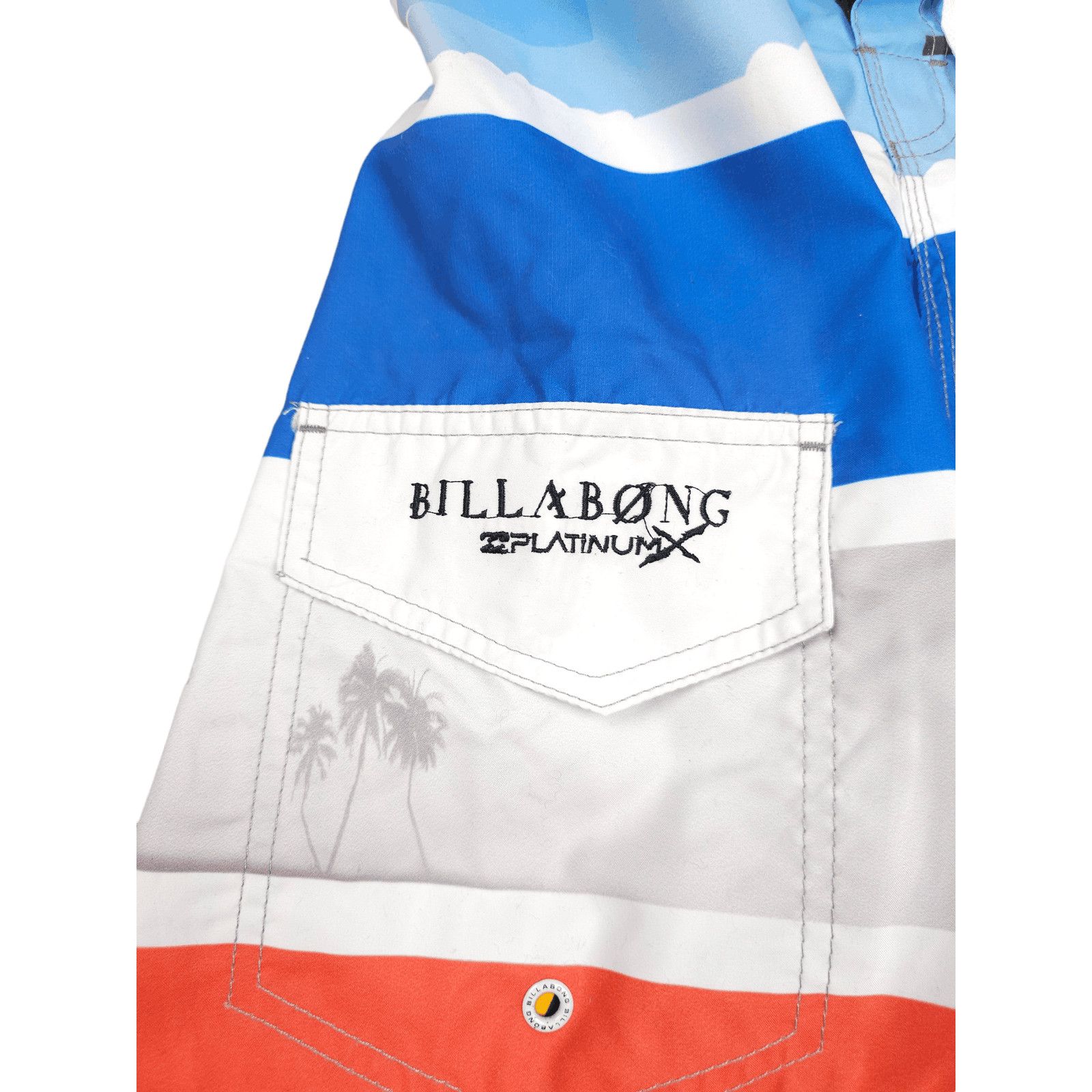 Billabong × Bob Marley × Vintage 💎Very Rare Billabong x Bob Marley Shorts Gray Blue Red y2k Size US 32 / EU 48 - 4 Thumbnail