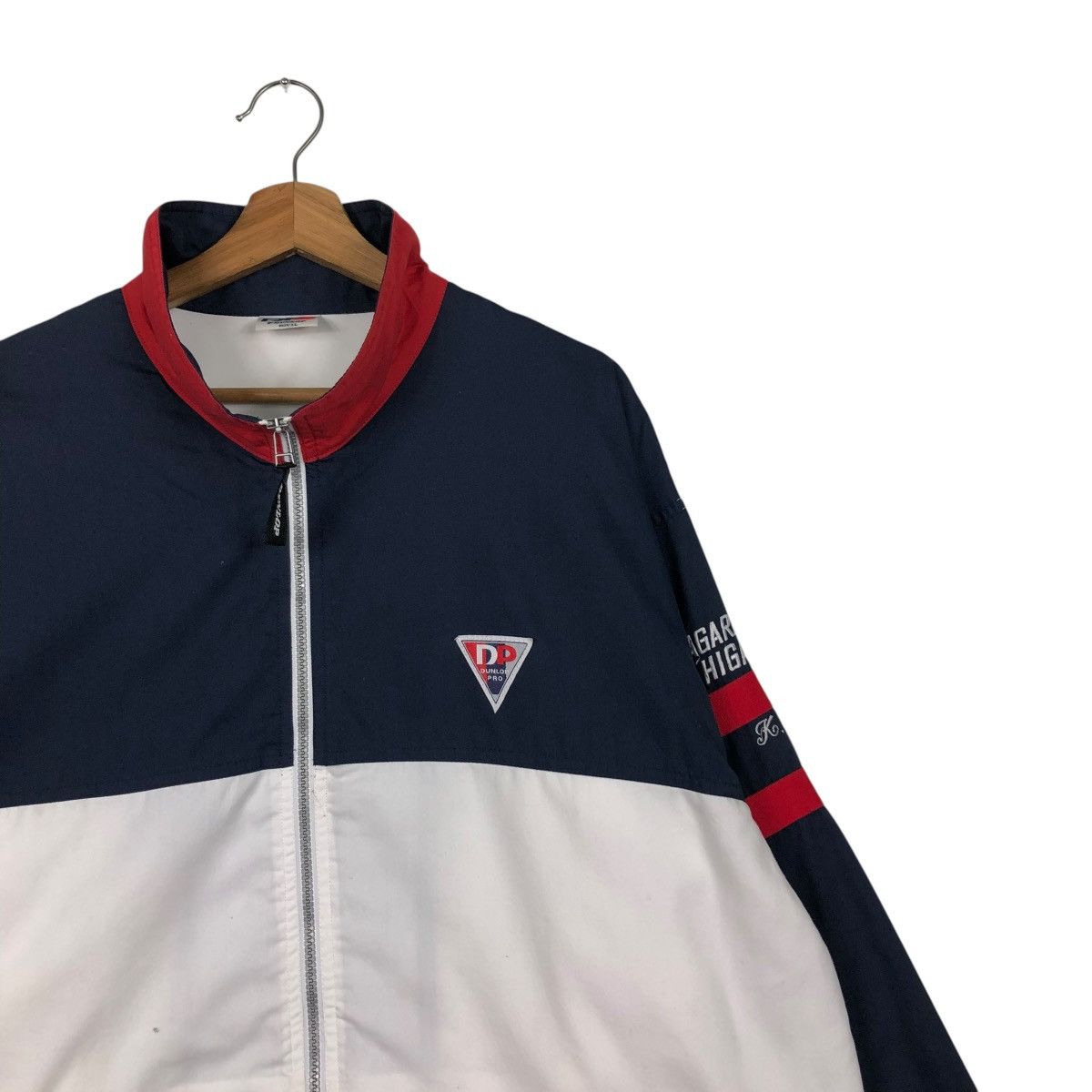 Japanese Brand 🔥VINTAGE ZIPPER LIGHT JACKET RACING DUNLOP BIG LOGO Size US L / EU 52-54 / 3 - 7 Thumbnail