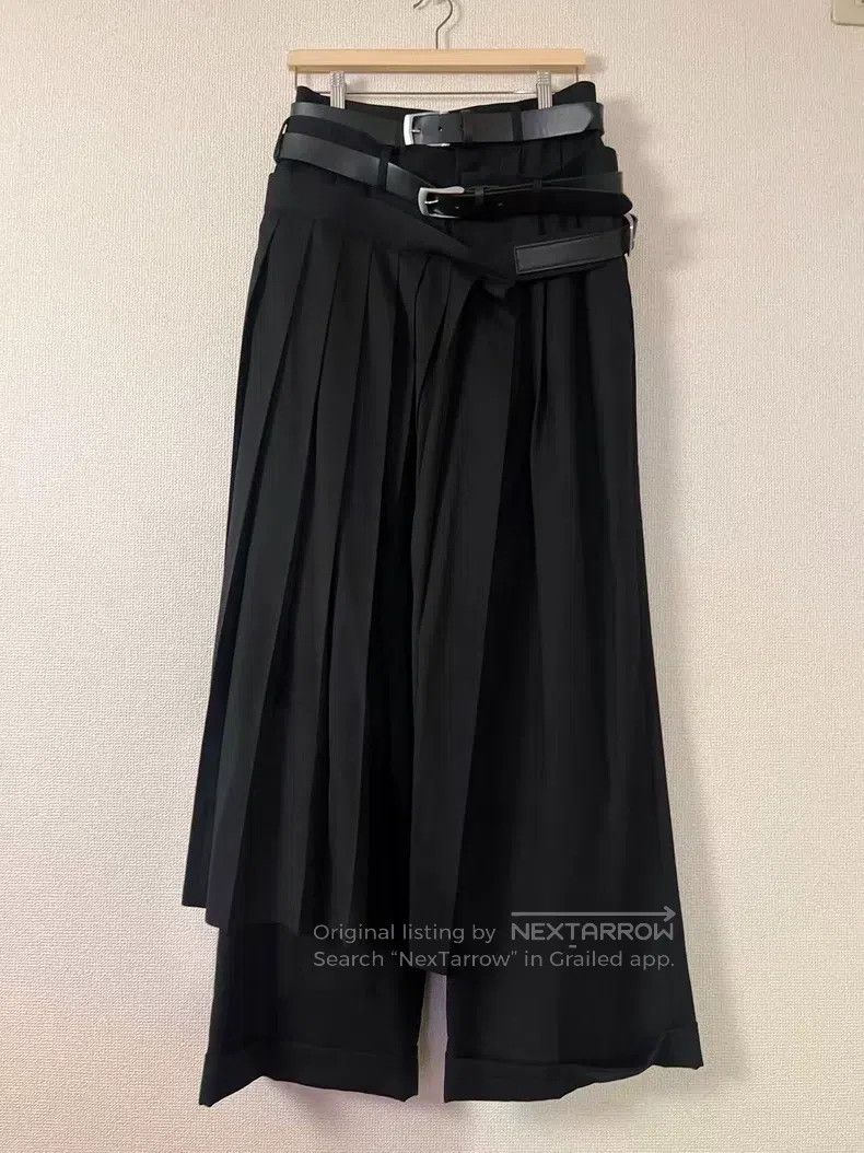 Junya Watanabe Junya Watanabe size M Triple belt suit skirt pants Size 22" - 2 Thumbnail