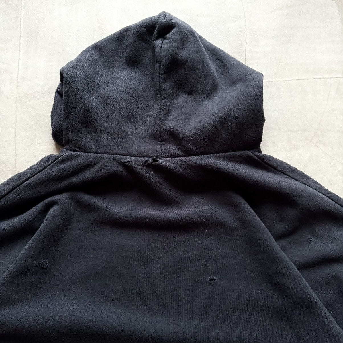Yeezy Yeezy x Gap Oversize Navy Yzy Kanye West Distressed Hoodie Size US L / EU 52-54 / 3 - 7 Thumbnail