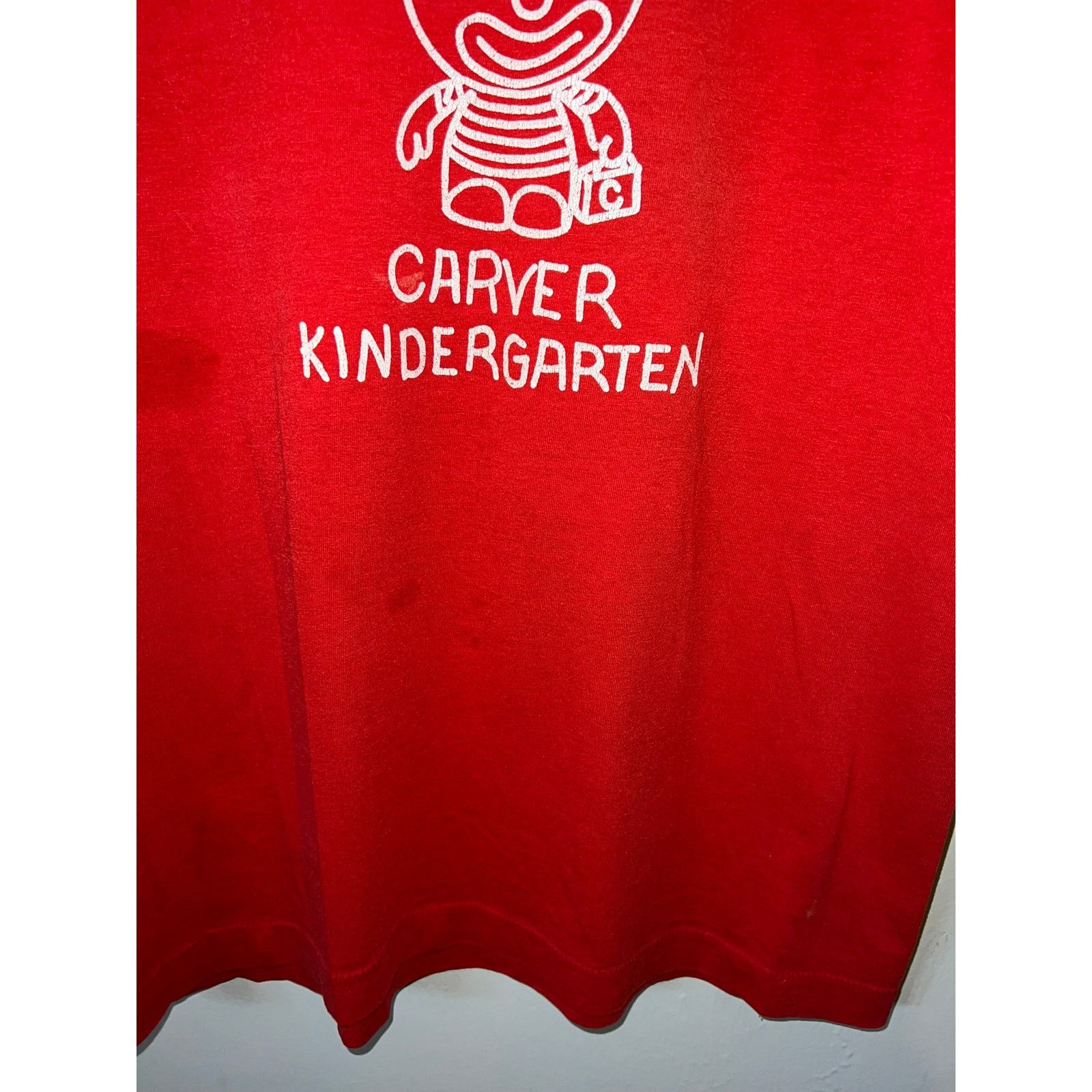 Vintage Vintage Kindergarten Shirt Ready For Carver Red Tee VTG 90s Size US M / EU 48-50 / 2 - 5 Thumbnail