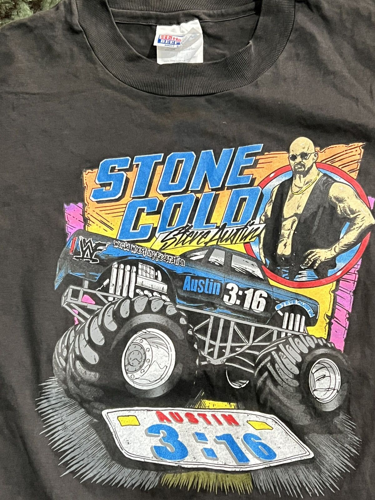 Vintage Vintage Stone Cold Steve Autin Shirt Black Size US S / EU 44-46 / 1 - 4 Thumbnail