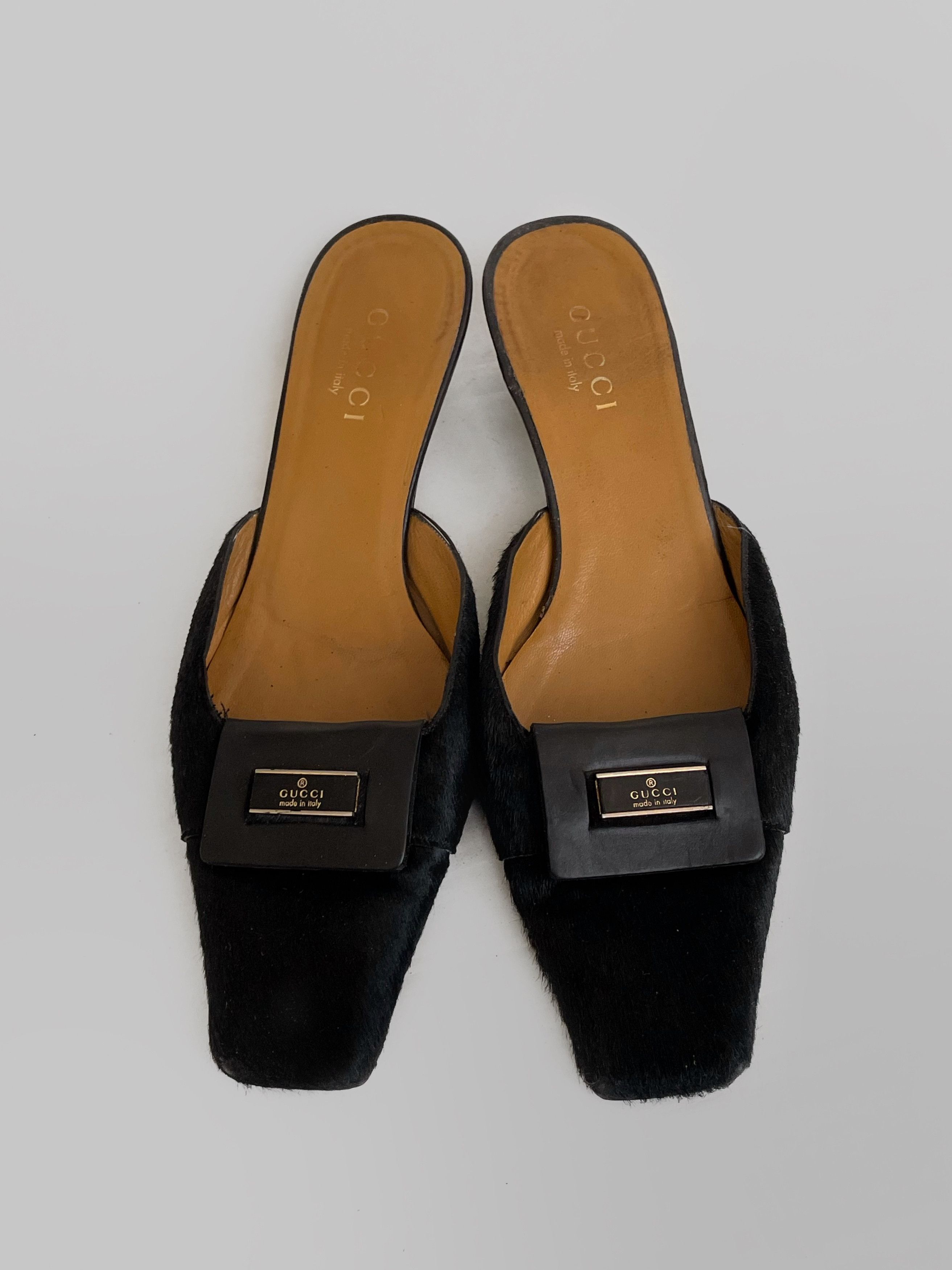 Gucci Archive Gucci Tom Ford pony hair mules Size US 9 / IT 39 - 3 Thumbnail