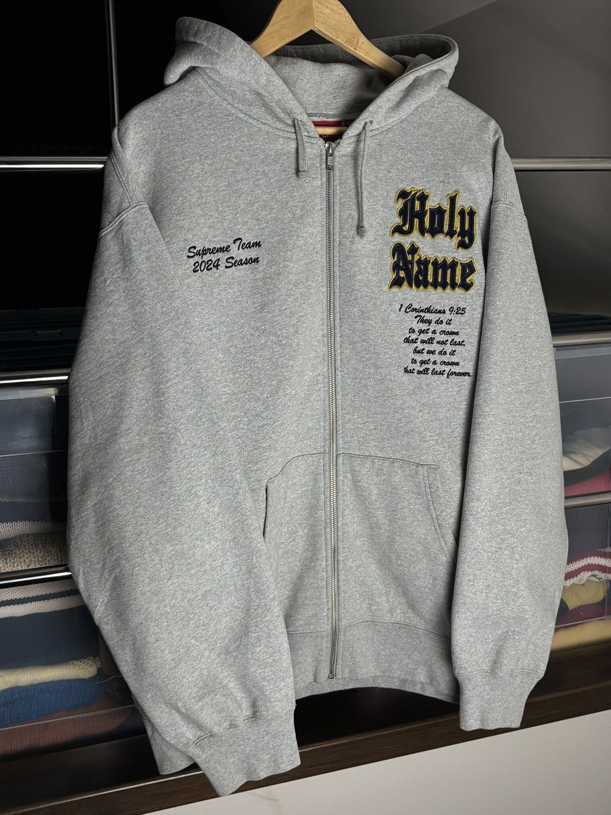 Supreme Supreme SS24 Salvation Zip Up Hoodie Sweatshirt Rare Size US XL / EU 56 / 4 - 2 Thumbnail
