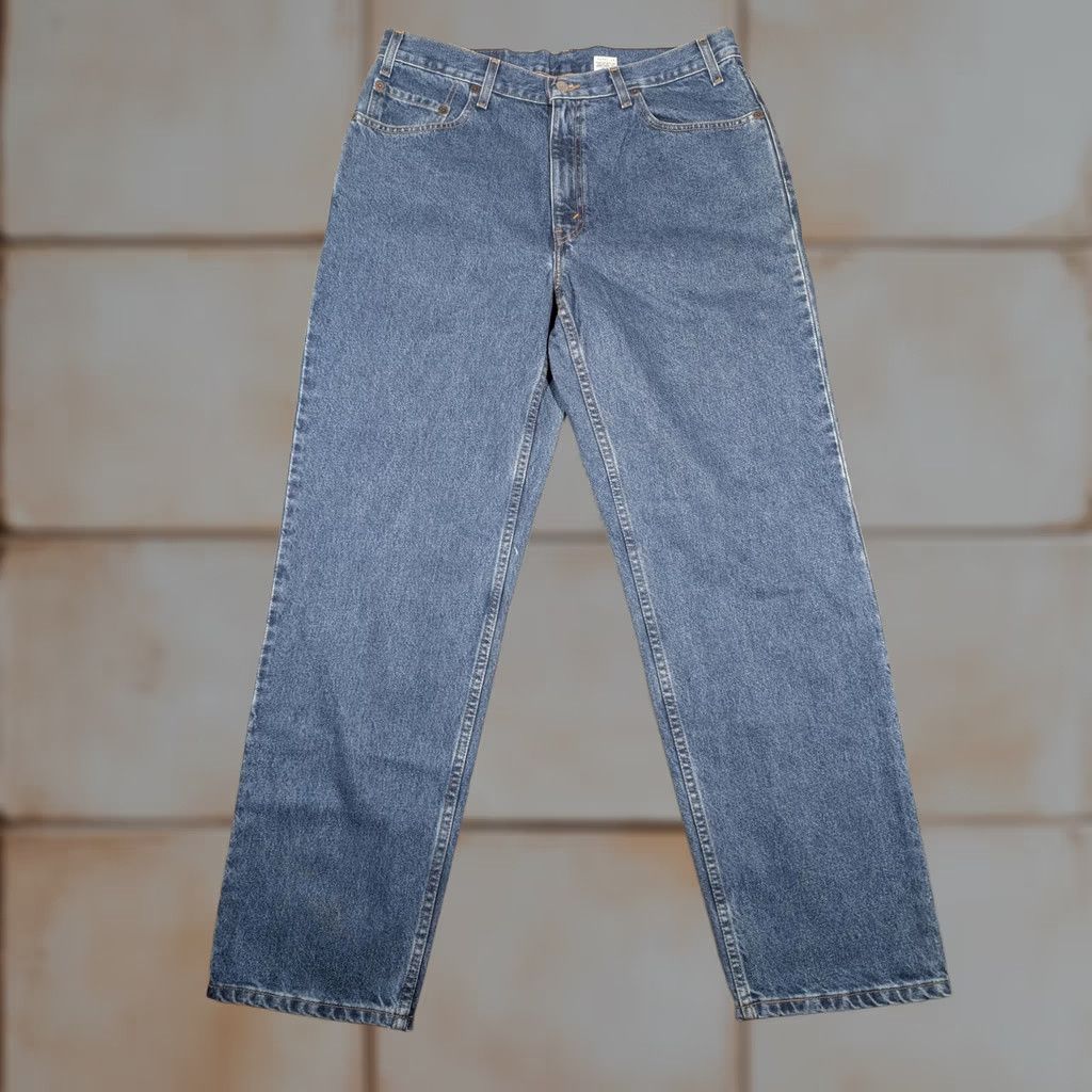 Levi's VTG Levi's Relaxed Straight Leg Jeans Mens 36x32 Blue 100% Cotton Denim Medium Size US 36 / EU 52 - 1 Thumbnail
