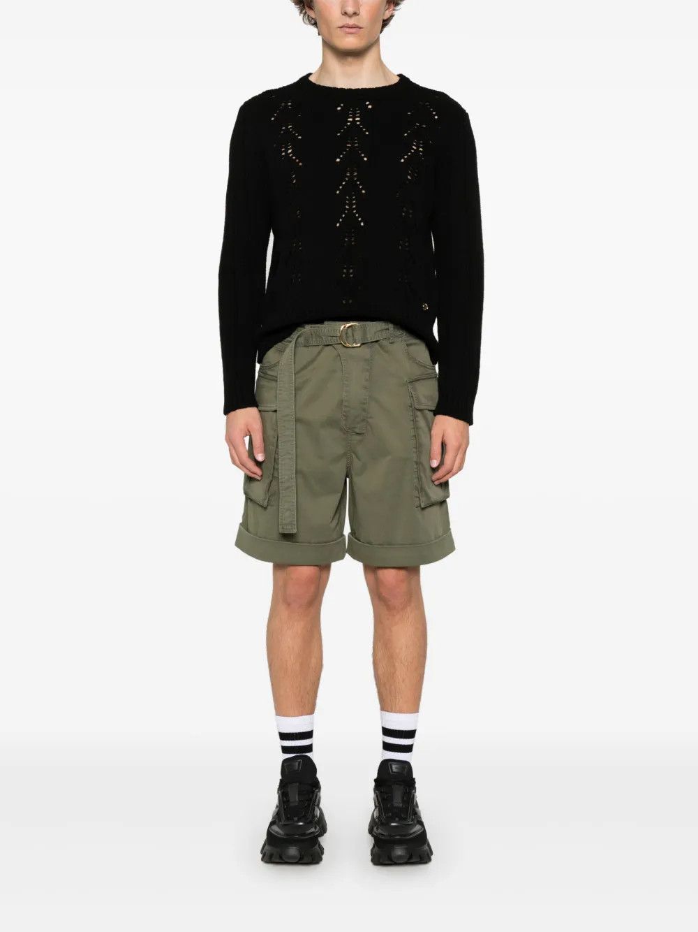 Balmain o1y0426 Short in Military Green Size US 38 / EU 54 - 2 Thumbnail