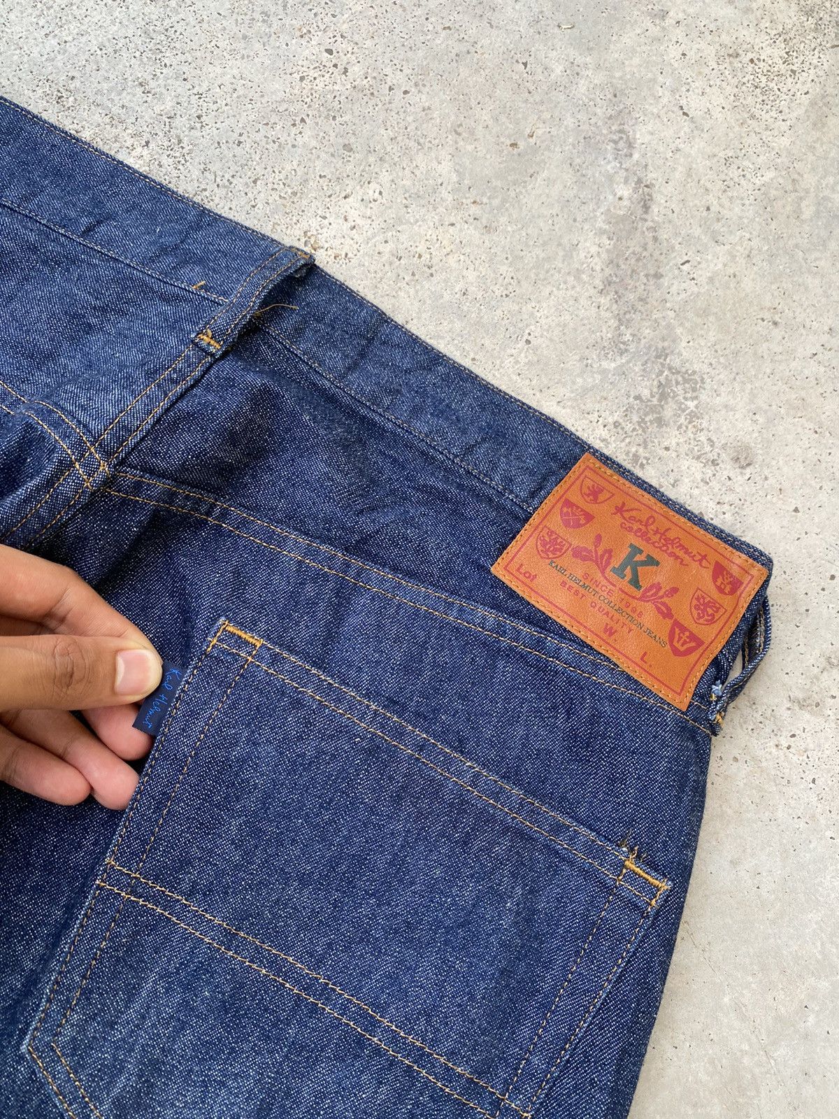 Karl Helmut 2000s Archive Karl Helmut Embroidered Dogs y2k Denim Size US 34 / EU 50 - 6 Thumbnail