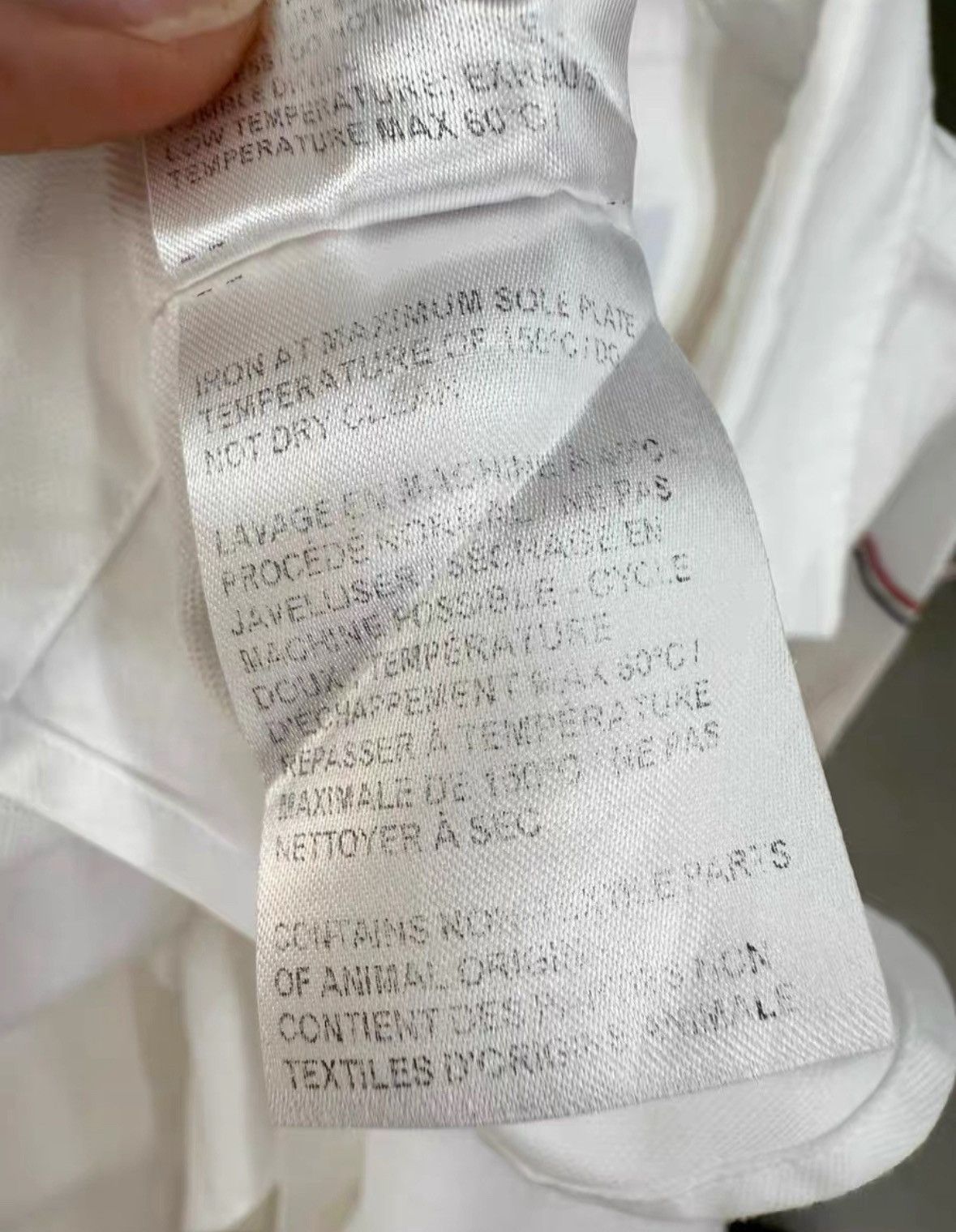 Thom Browne Thom browne White long-sleeved poplin shirt 2504-Nextarrow Size US M / EU 48-50 / 2 - 5 Thumbnail