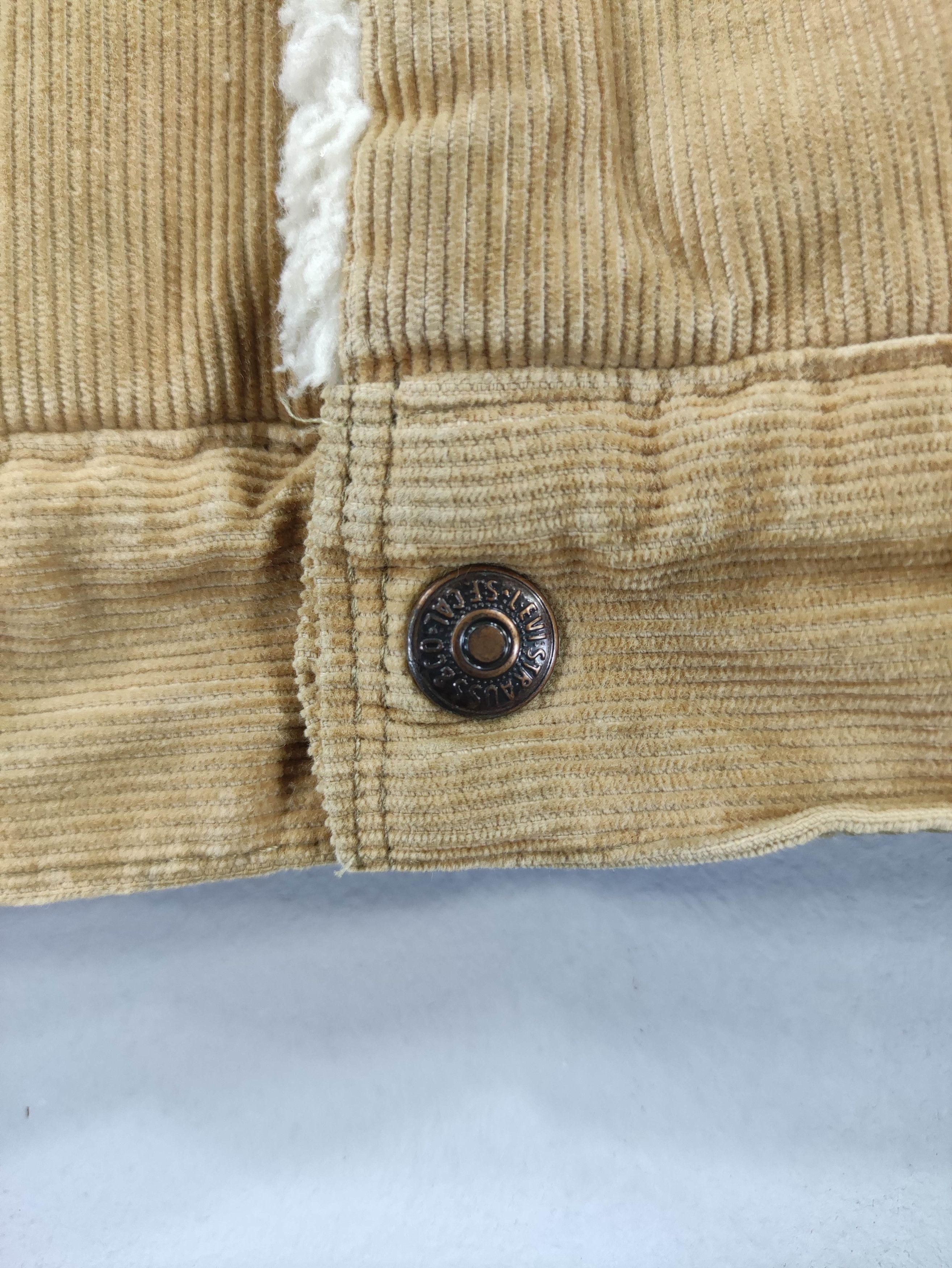Levi's Vintage Levis 80s Corduroy Denim Jacket Lined Sherpa Size US M / EU 48-50 / 2 - 4 Thumbnail