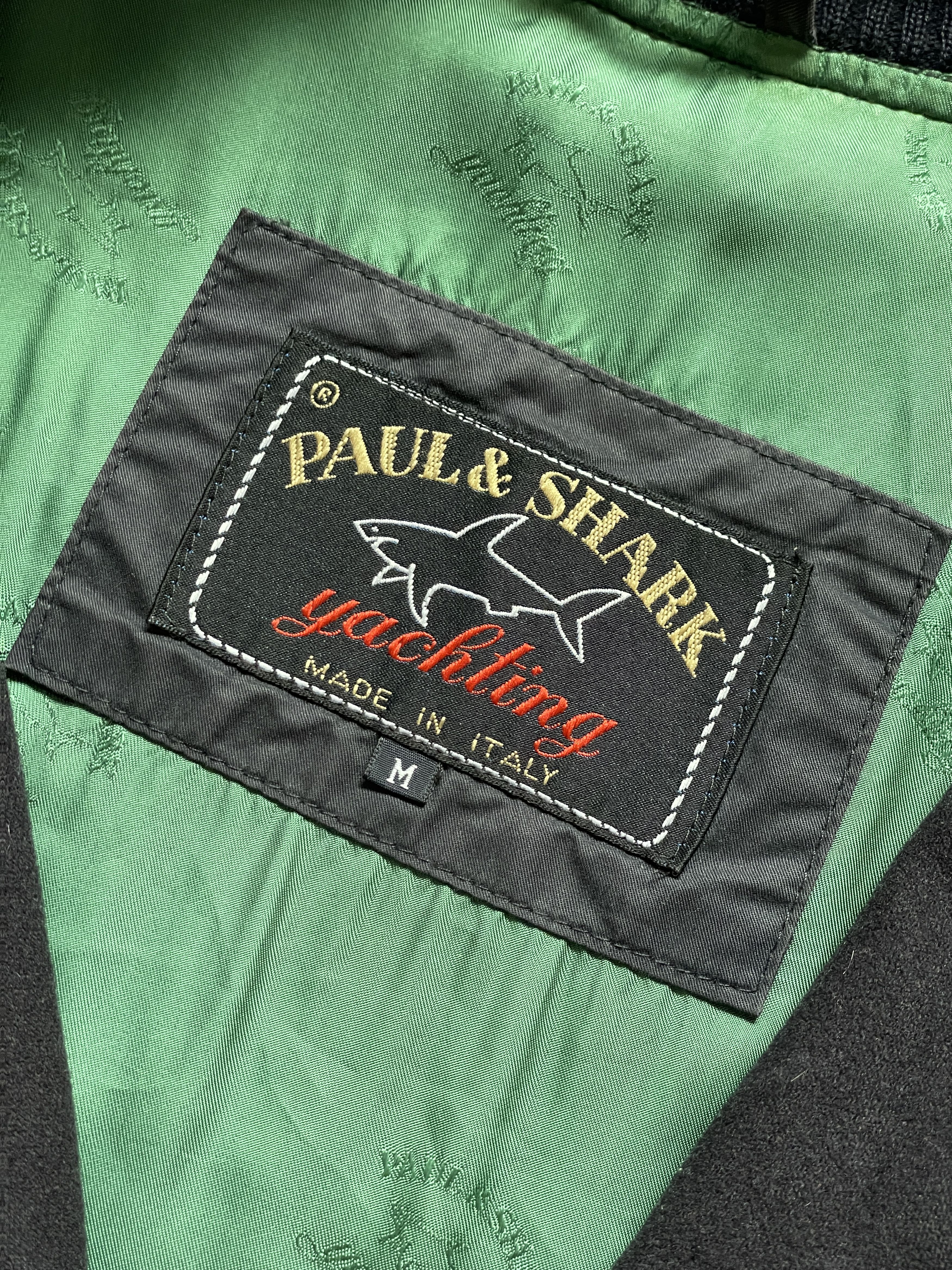 Paul & Shark PAUL & SHARK BLACK WOOL SAILING YACHTING BOMBER JACKET Size US M / EU 48-50 / 2 - 6 Thumbnail