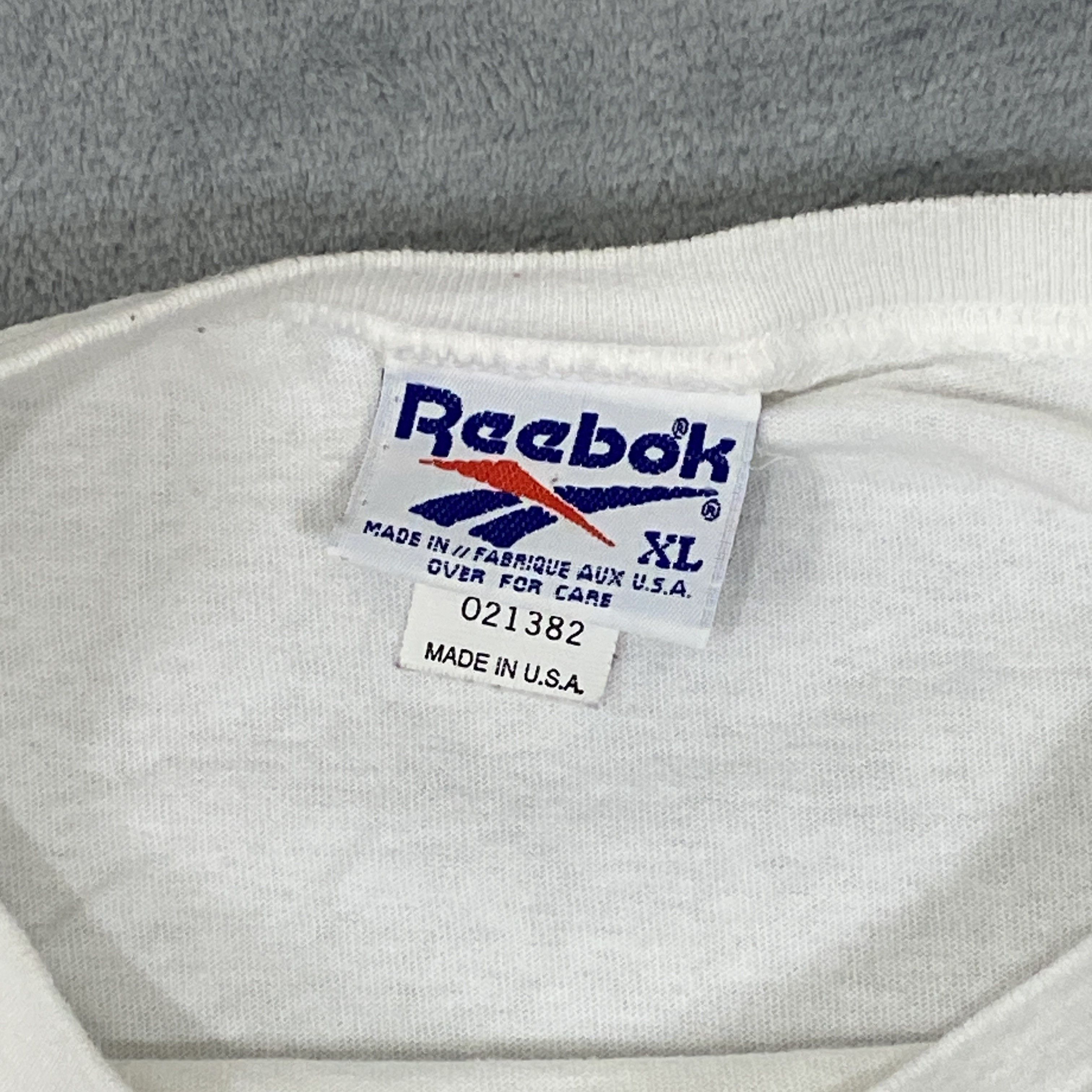 Reebok × Vintage T-Shirt Men XL White Wrap-Around Graphic Short Sleeve USA Size US XL / EU 56 / 4 - 2 Thumbnail