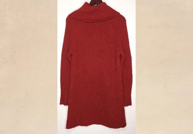Other A New Day Sweater Tunic Red Cable Knit Cowl Academia Size L / US 10 / IT 46 - 9 Thumbnail