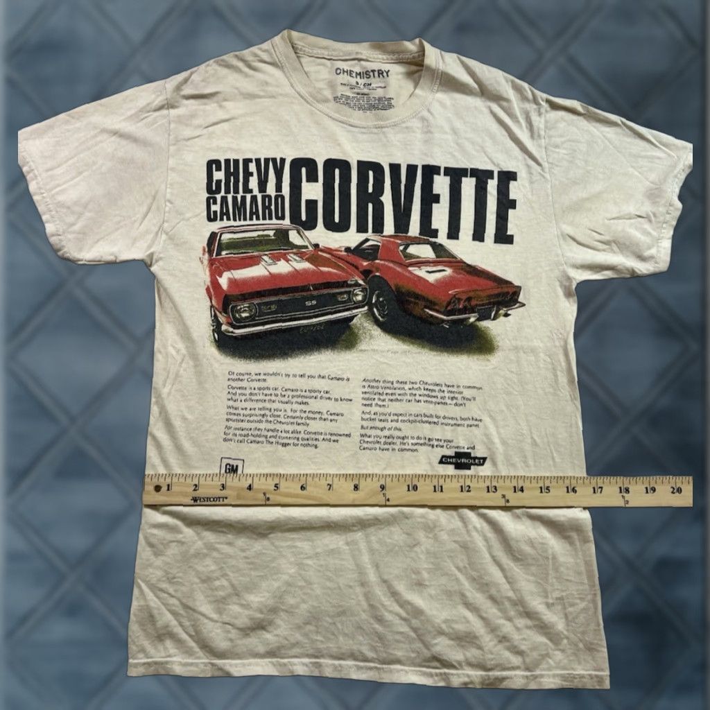Alchemist Real Chemistry Camaro/Corvette T-Shirt Short Sleeve Crew Neck Small Mens Multicolor Cars Classic 90s Era No Size US S / EU 44-46 / 1 - 1 Thumbnail