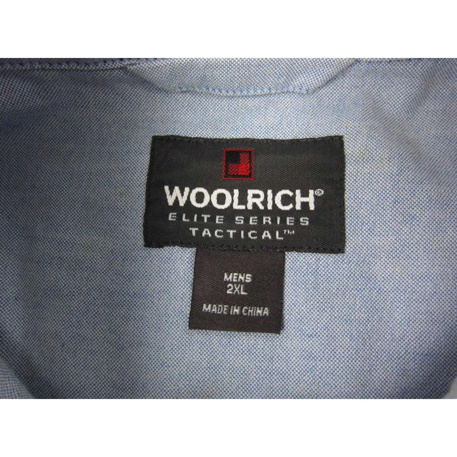Vintage VINTAGE Woolrich Shirt Mens 2XL Blue Chambray Cotton Button-Up 2XL Casual Workwear Western Mens Size US XXL / EU 58 / 5 - 4 Thumbnail