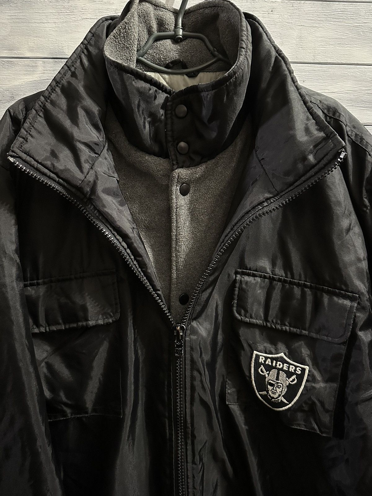 NFL Rare Vintage Jacket Raiders Oakland Made in Korea. Size US L / EU 52-54 / 3 - 10 Thumbnail