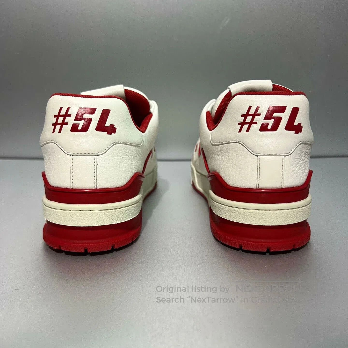 Louis Vuitton Louis Vuitton Trainer White Red Sneakers. Size US 8.5 / EU 41-42 - 4 Thumbnail