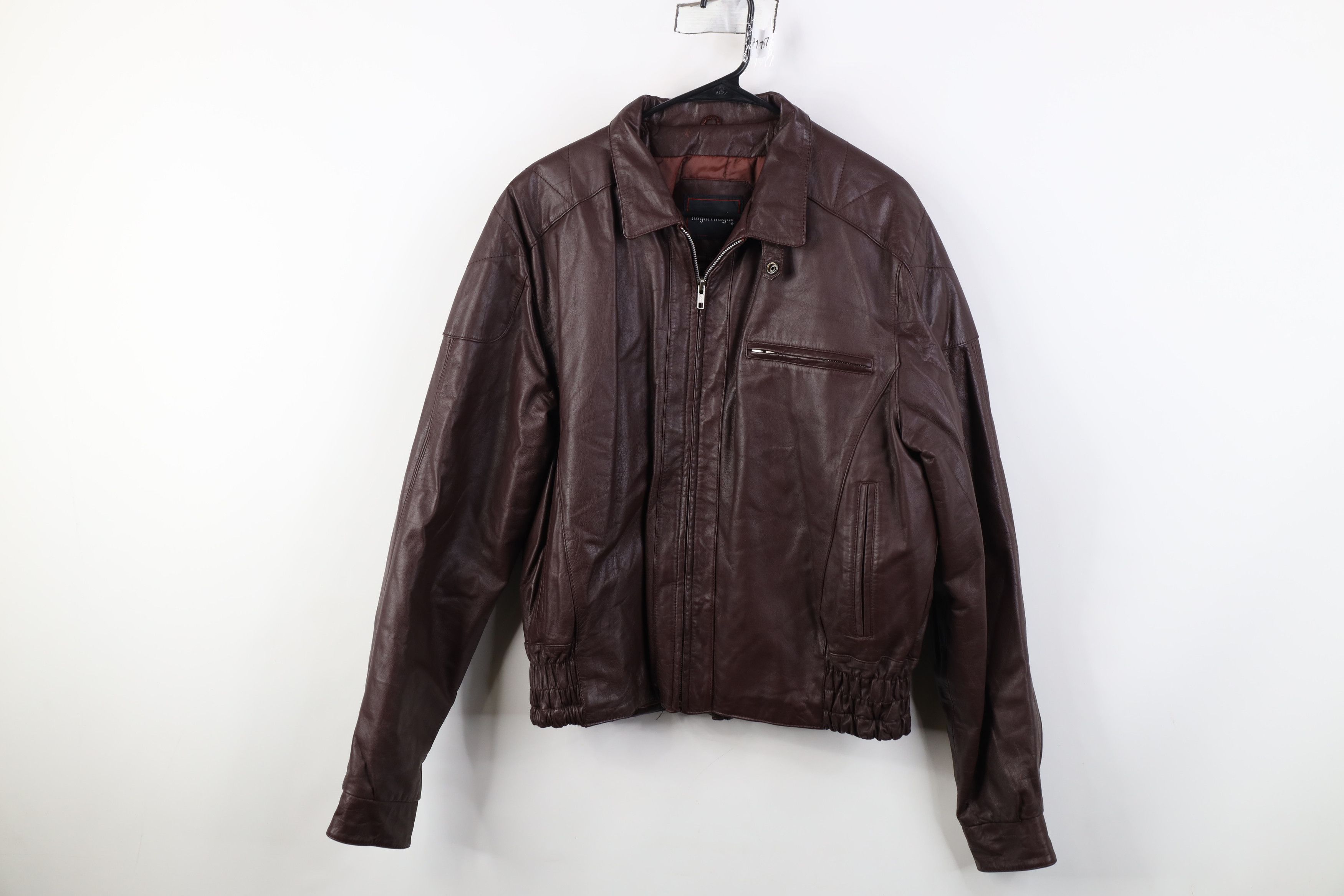 Vintage 70s Streetwear Cafe Racer Bomber Jacket Oxblood Red