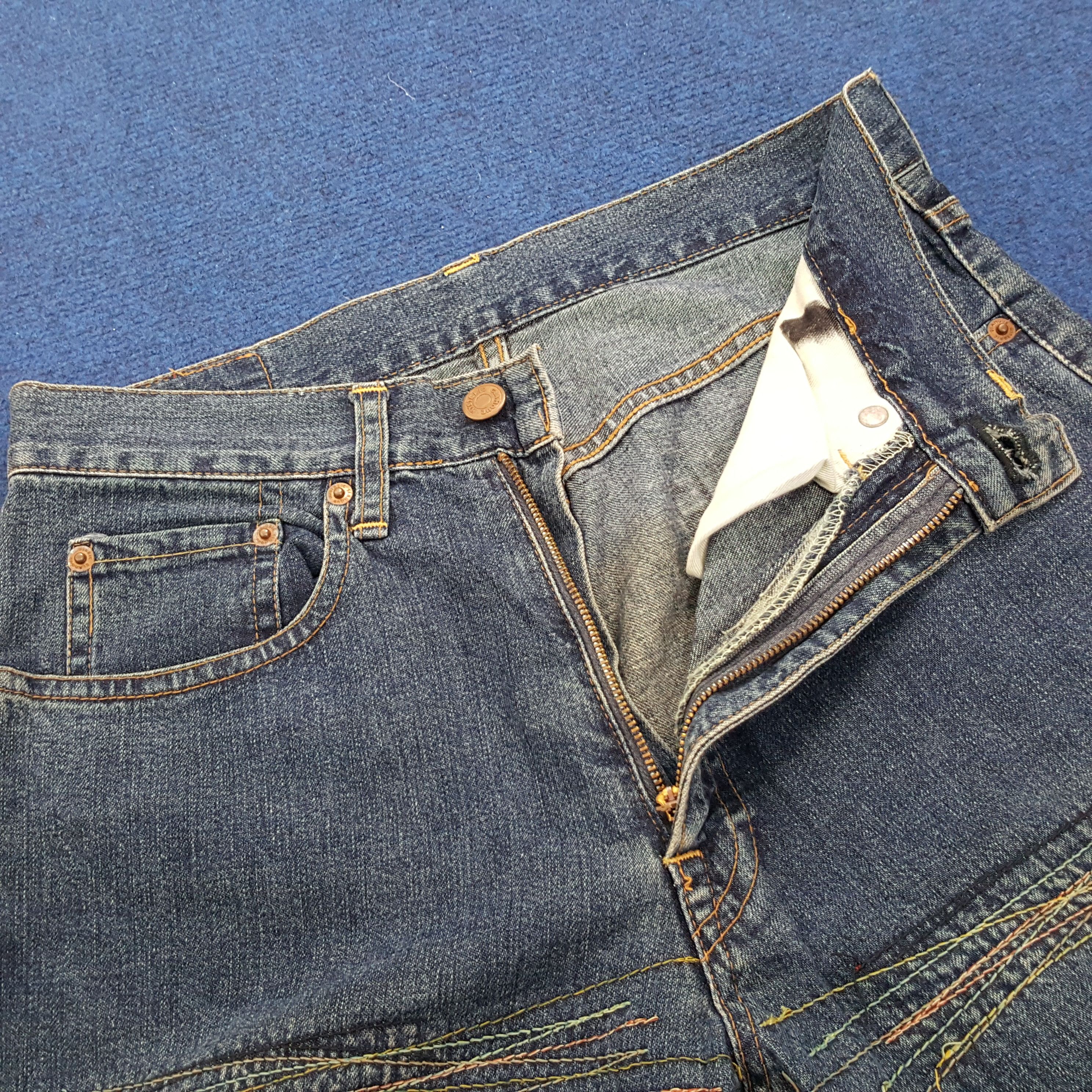 Hysteric Glamour HYSTERIC GLAMOUR Kinky Scratch Stitching Distressed Jeans Size US 28 / EU 44 - 11 Thumbnail