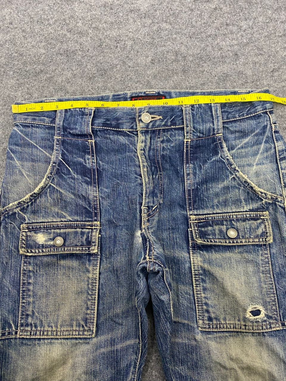 Japanese Brand 💥Vintage Johnbull Kojima Bushpant Distressed Denim Size US 34 / EU 50 - 4 Thumbnail