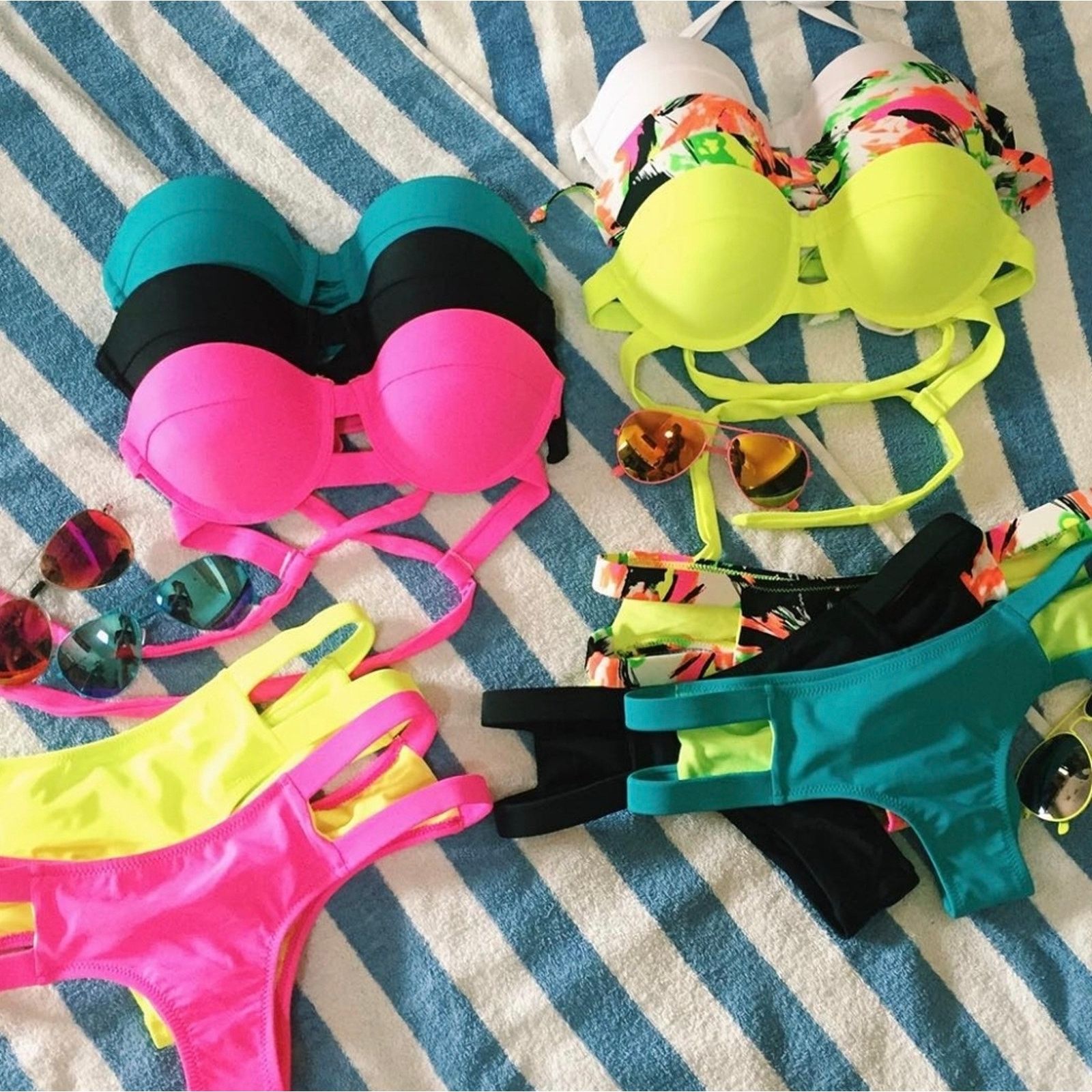 Other Teal Wave | FYS | Anguilla Bikini Set Size ONE SIZE - 4 Thumbnail
