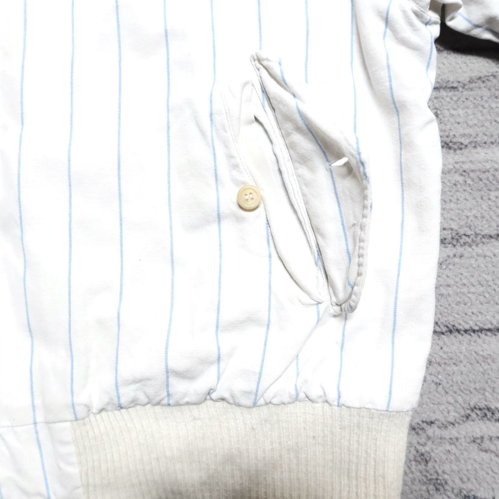 Polo Ralph Lauren Vintage Polo Ralph Lauren Jacket Mens L White Pinstripe 90s Classic Polo Ralph Lauren Shirt Size US L / EU 52-54 / 3 - 6 Thumbnail