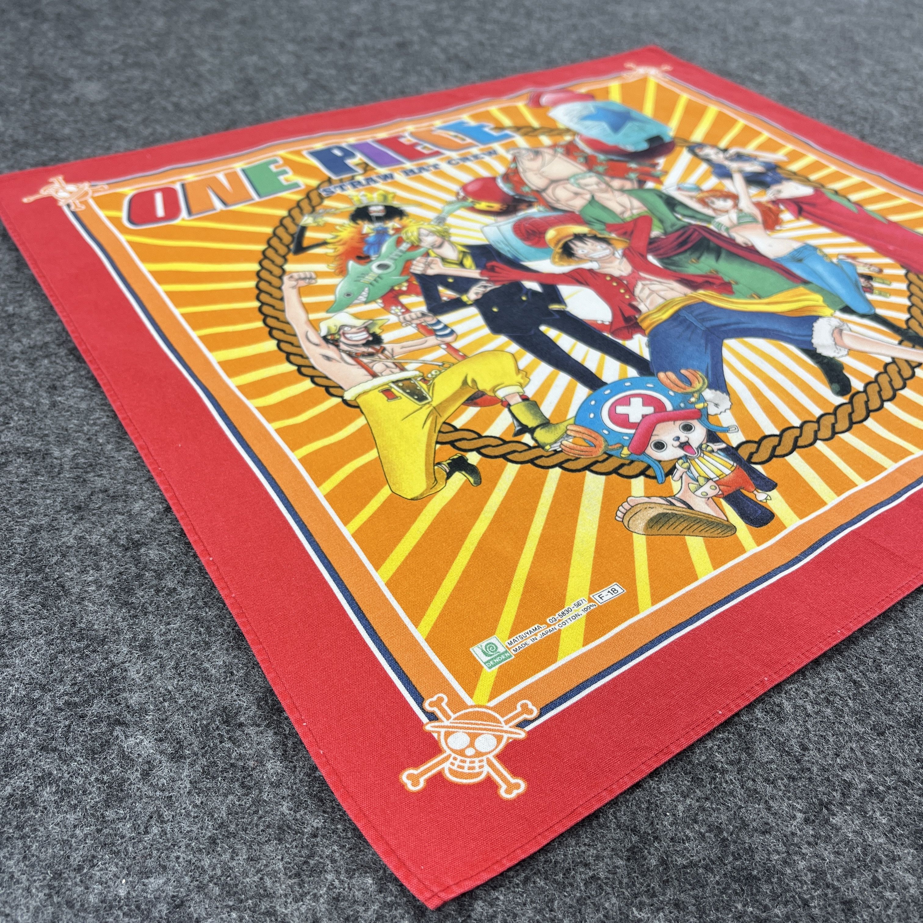 Anime × Vintage One Piece Handkerchief / Bandana / Neckerchief B116 Size ONE SIZE - 4 Thumbnail